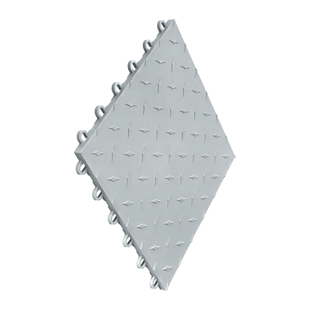Diamondtrax 12-SERIES Pearl Silver 12”x12” 10-pack ( 10 SF per 10-pack )