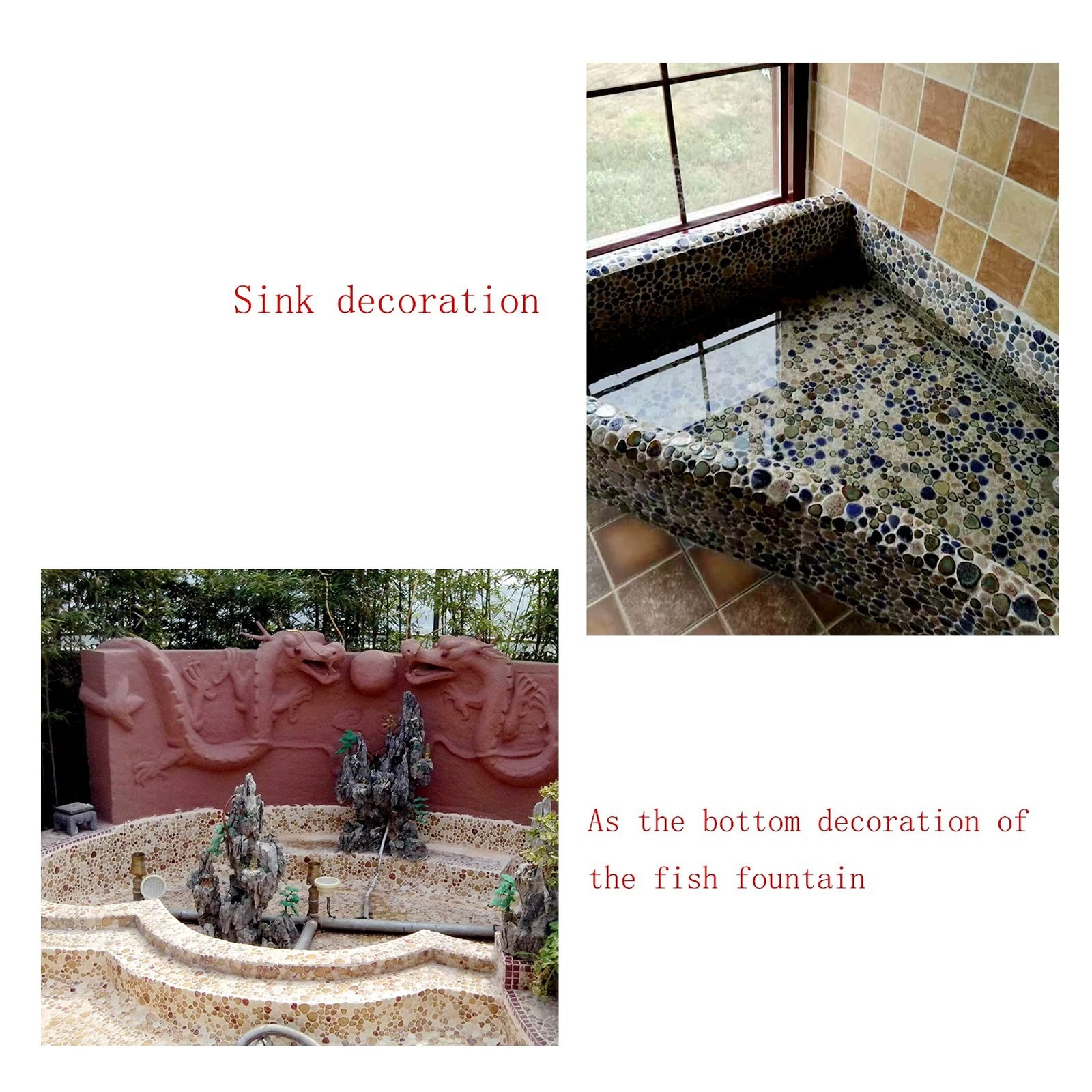 200g Ceramics Mosaic Tiles Random Color Raindrops Shape Mosaic Ceramics Piece…