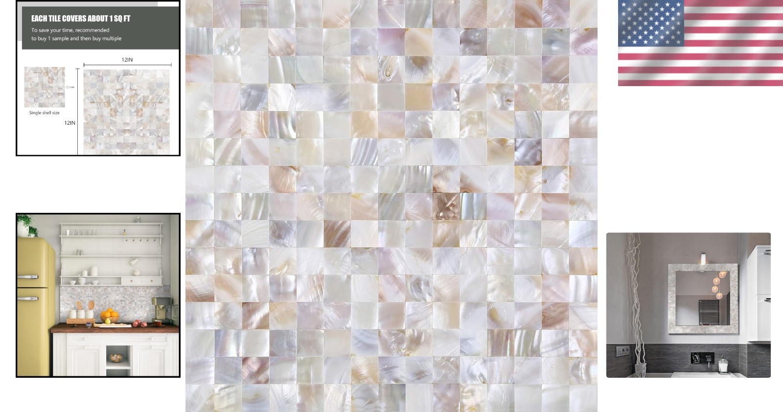 Polished Natural Mother of Pearl Peel and Stick Tiles – Luxurious DIY Upgrade