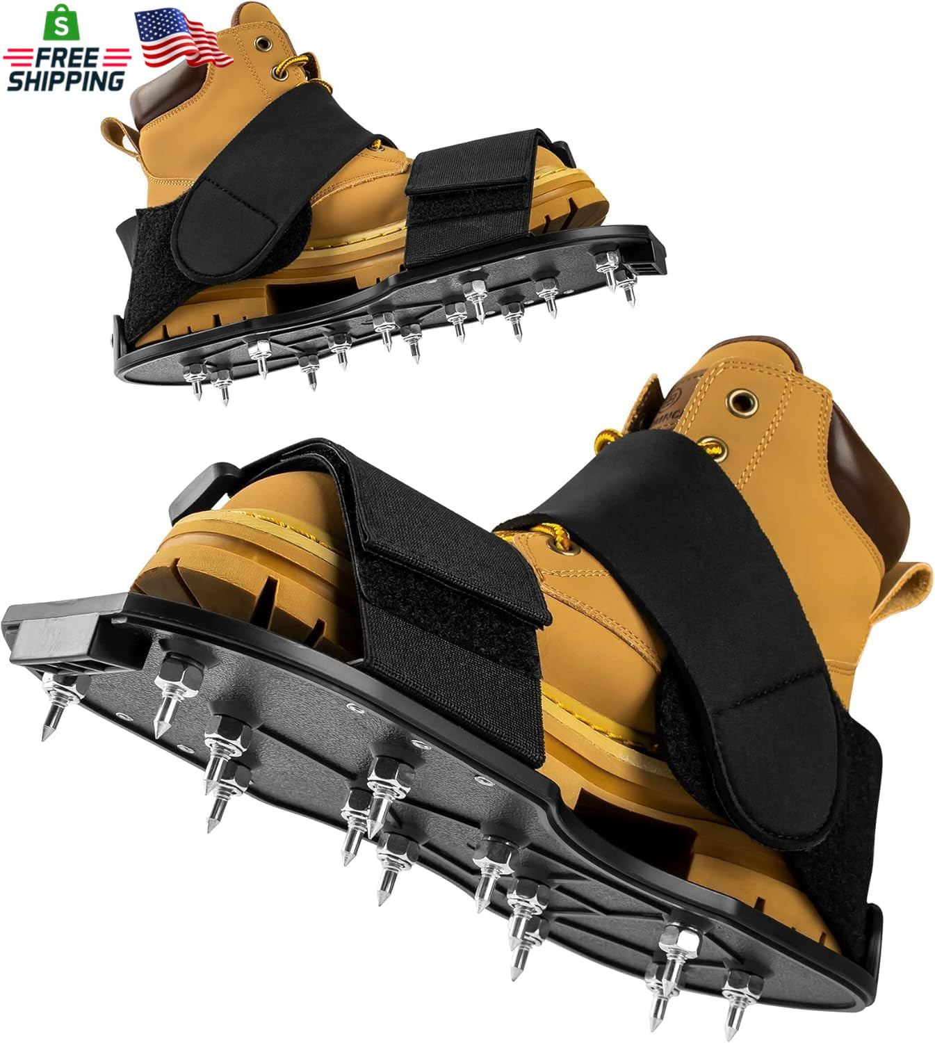 Epoxy Floor Spiked Shoes Fully Assembled Gunite Spiked Shoes with 3/4″ Short Spi