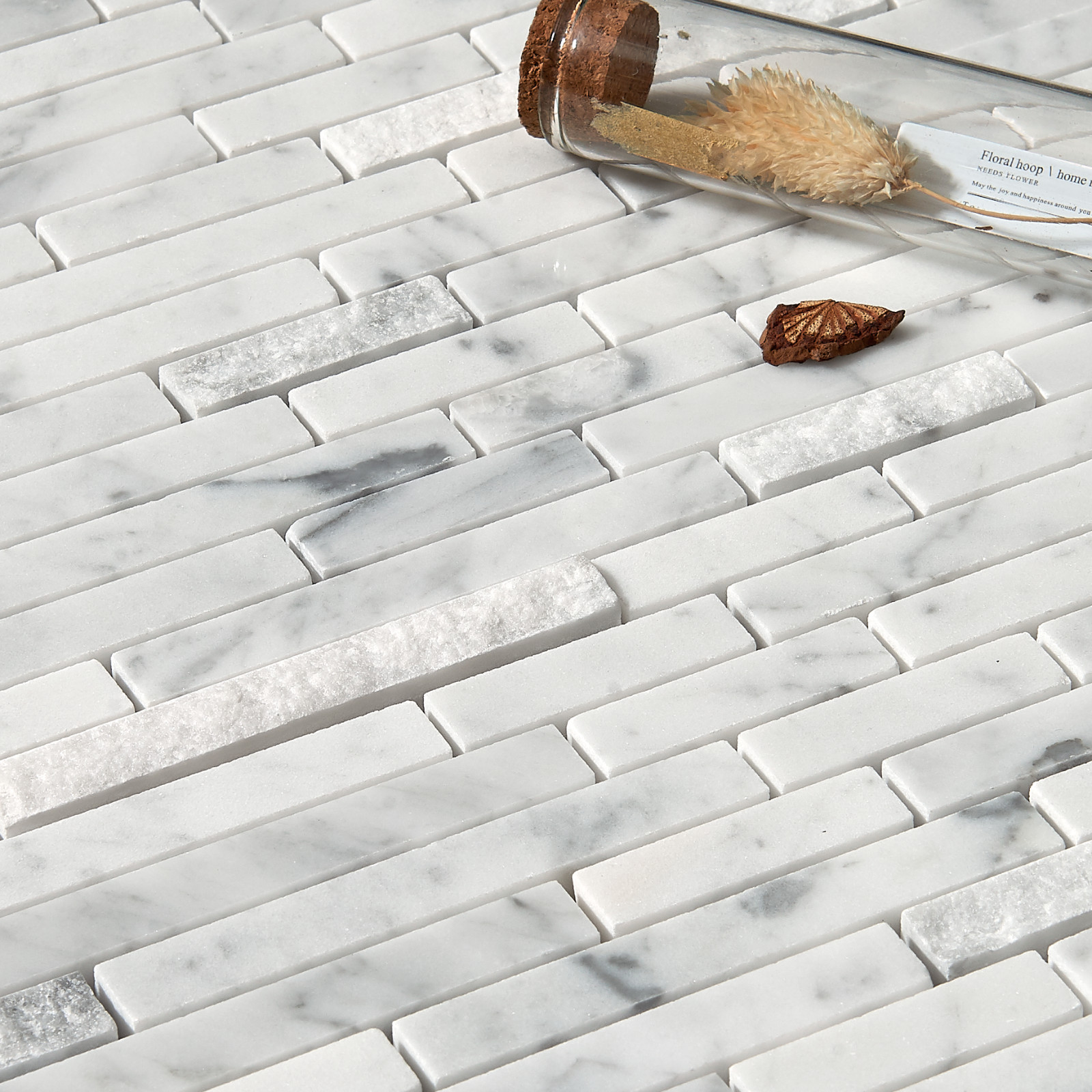 Simple Tile – Marble Mosaic Tile For Kitchen Backsplash, MM 5101 – Carrara White