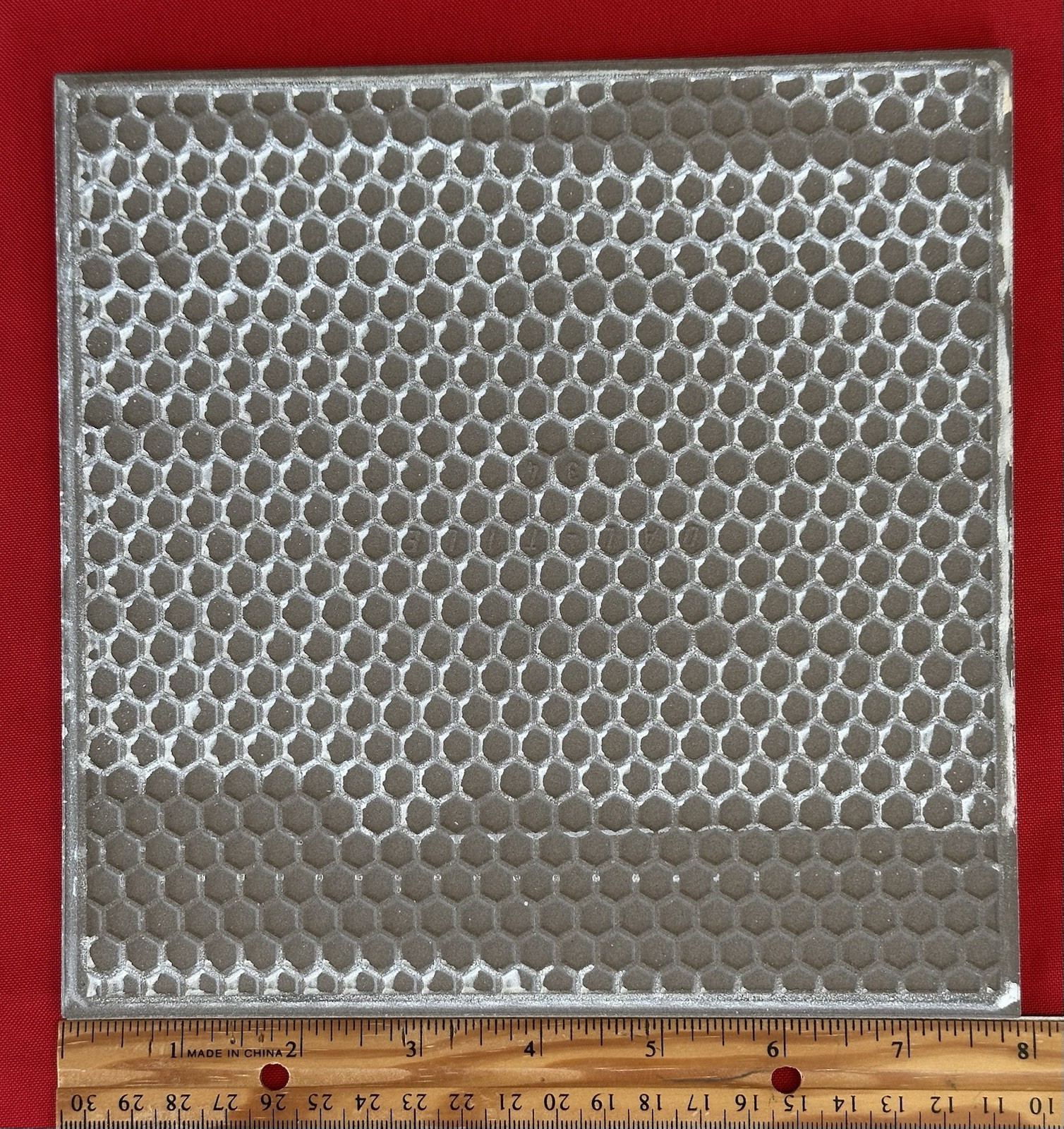 1 pc. White Ceramic Floor Tile: 8″ by Daltile Co. very light textured, New