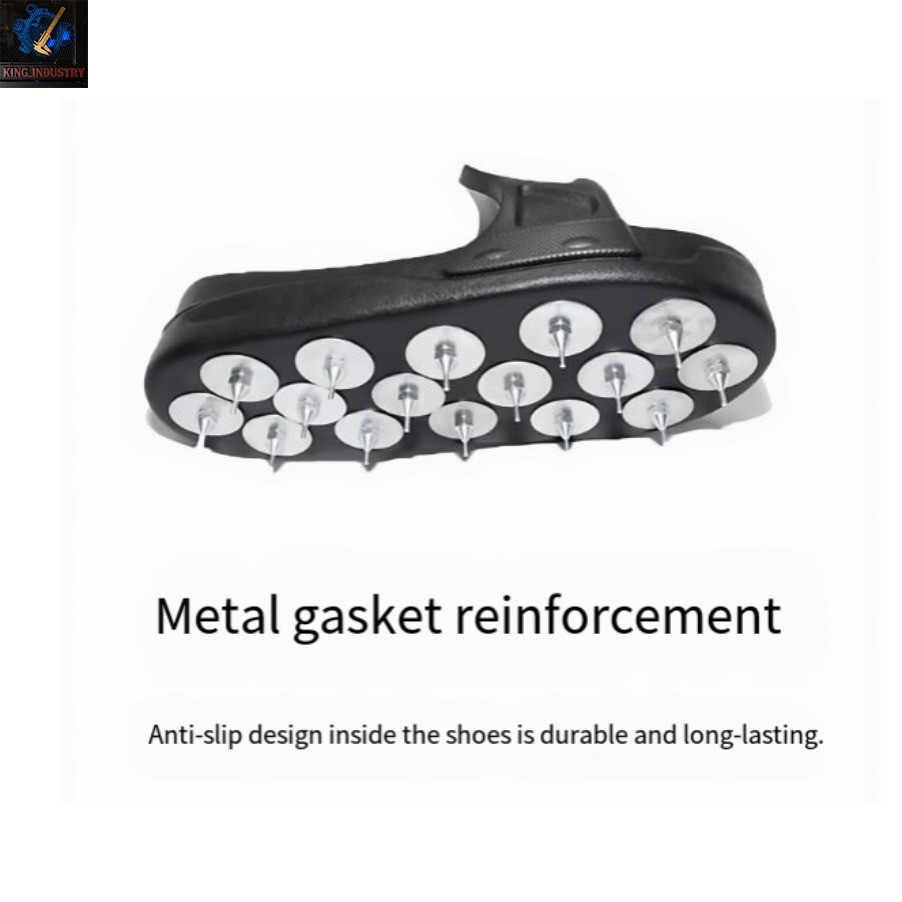 1 Pair American version 9-11 sizeself-leveling construction slip-on studdedshoes