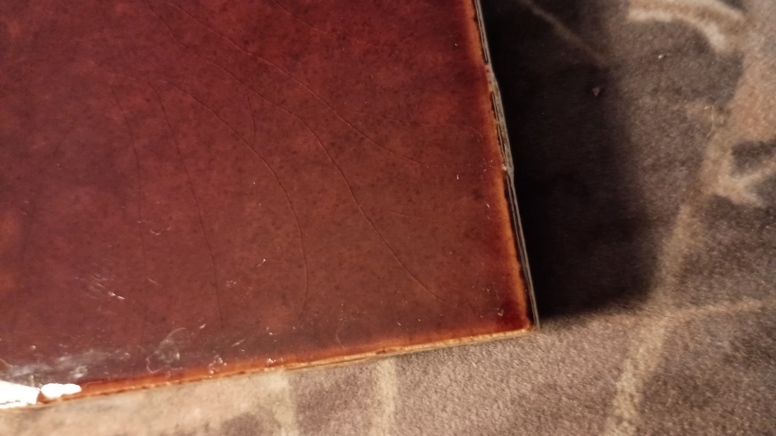 Vtg Oxblood Burgundy 1950s Tile Gardens California 4¼” Square High Sheen Gloss 4