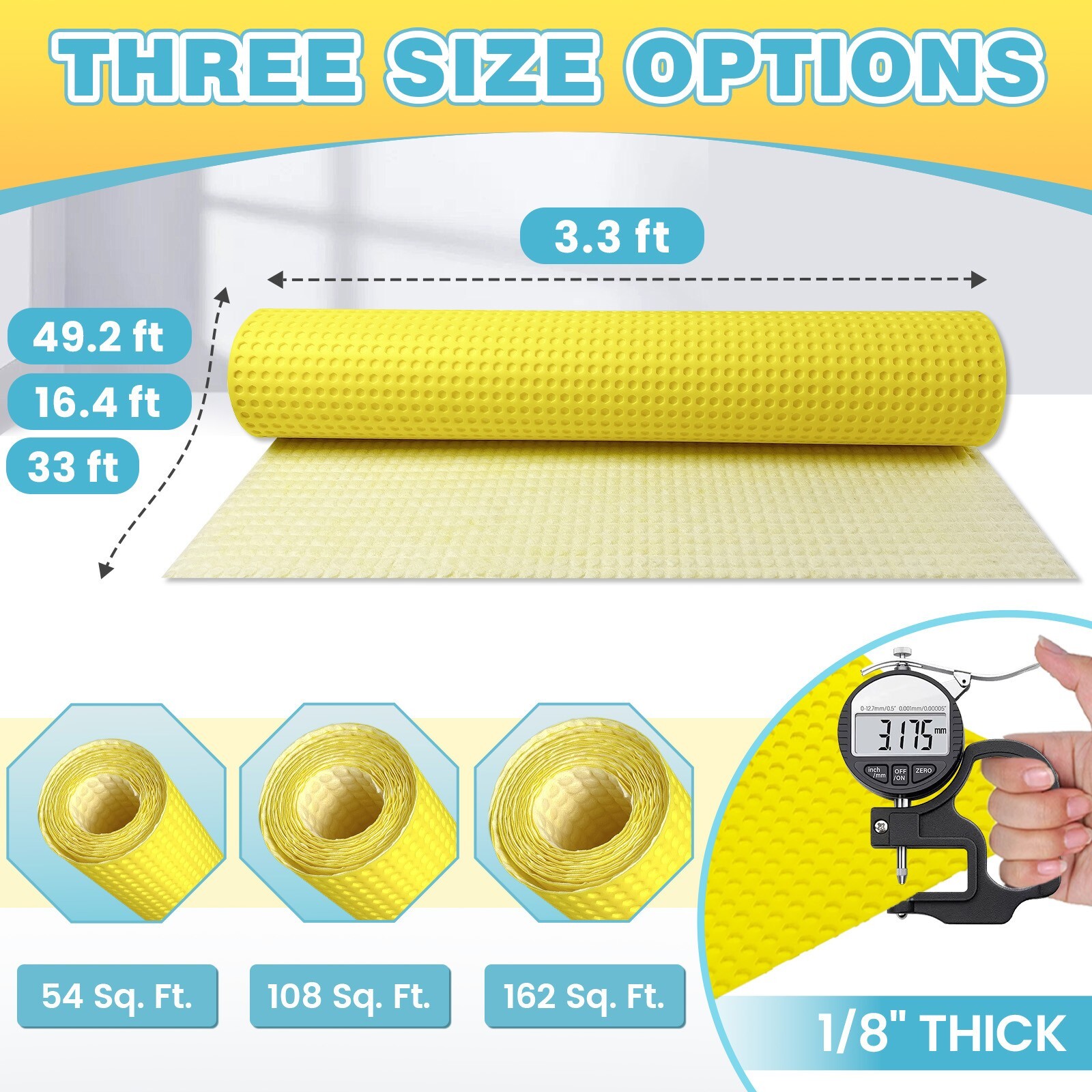 1/8″ Uncoupling Membrane – Waterproof Tile Underlayment Mat