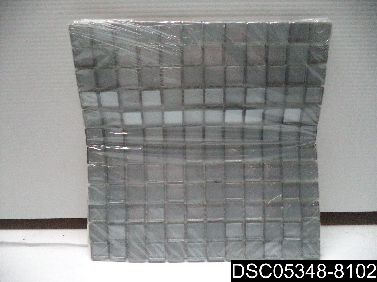 Qty= 12: 11-2/8″ X 11-5/8″ Glass Tiles, 7/8″ X 7/8″ Mini Squares