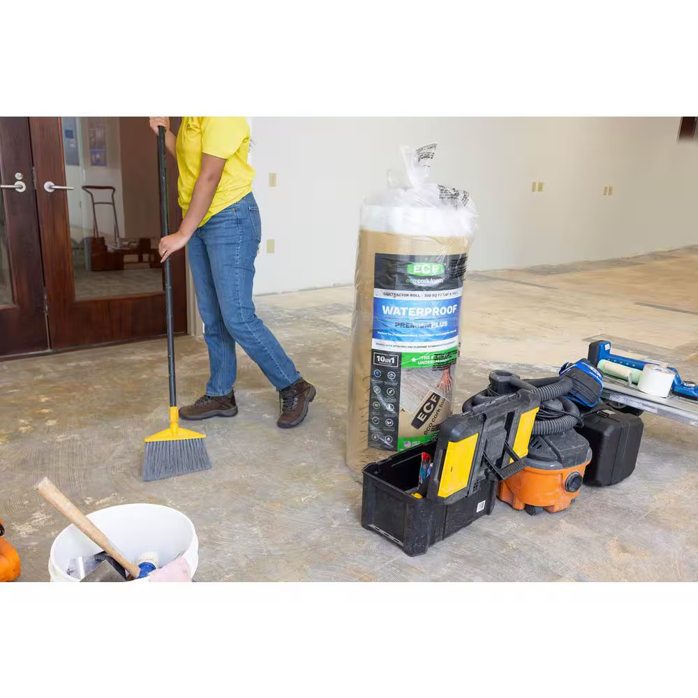 300 Sq. Ft. 3 Ft. X 100 Ft. X3.2Mm Waterproof Premium plus 10-In-1 Underlayment-
