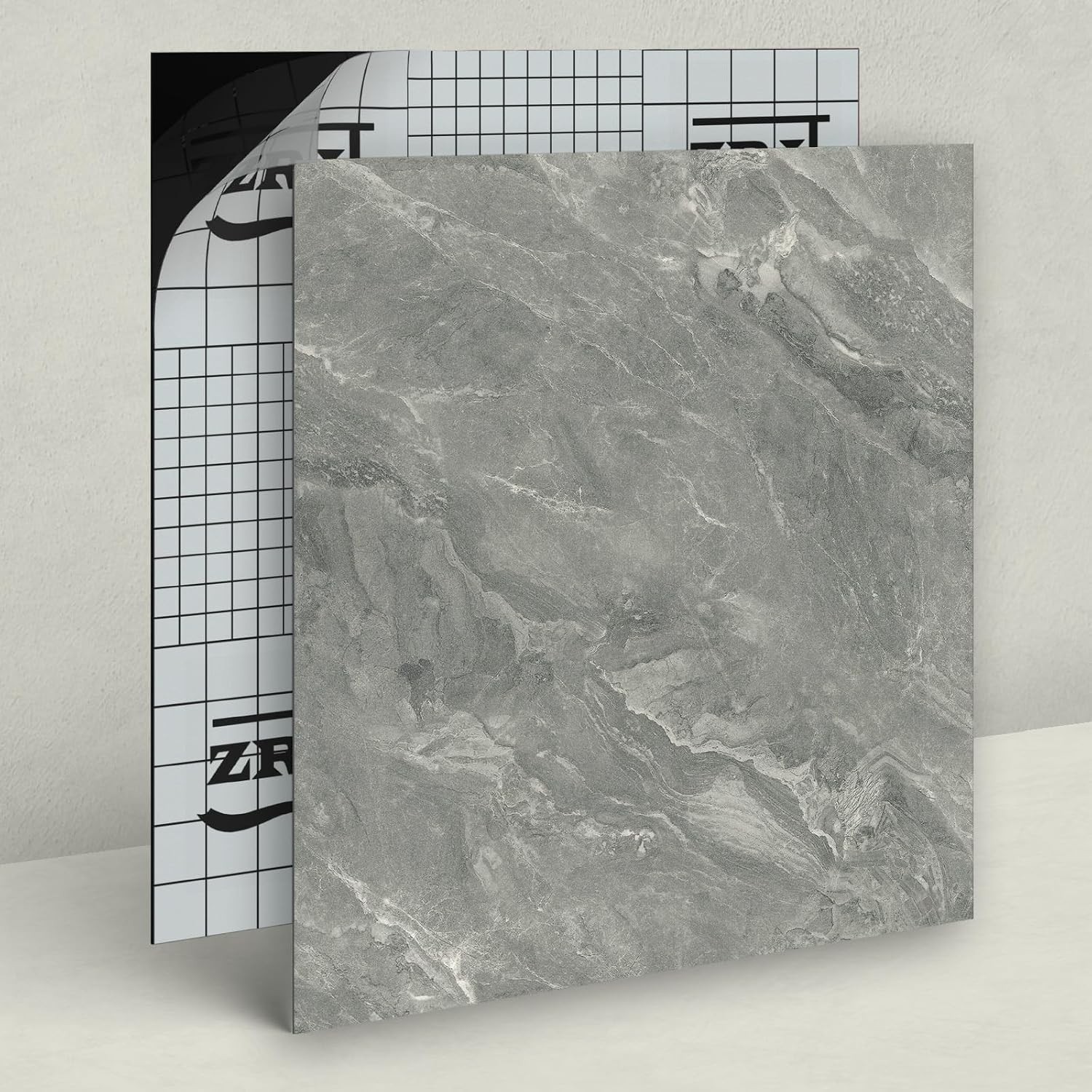 40-Pack Peel & Stick Floor Tiles 12 x 12 inch Vinyl Floor Self Adhesive Water…