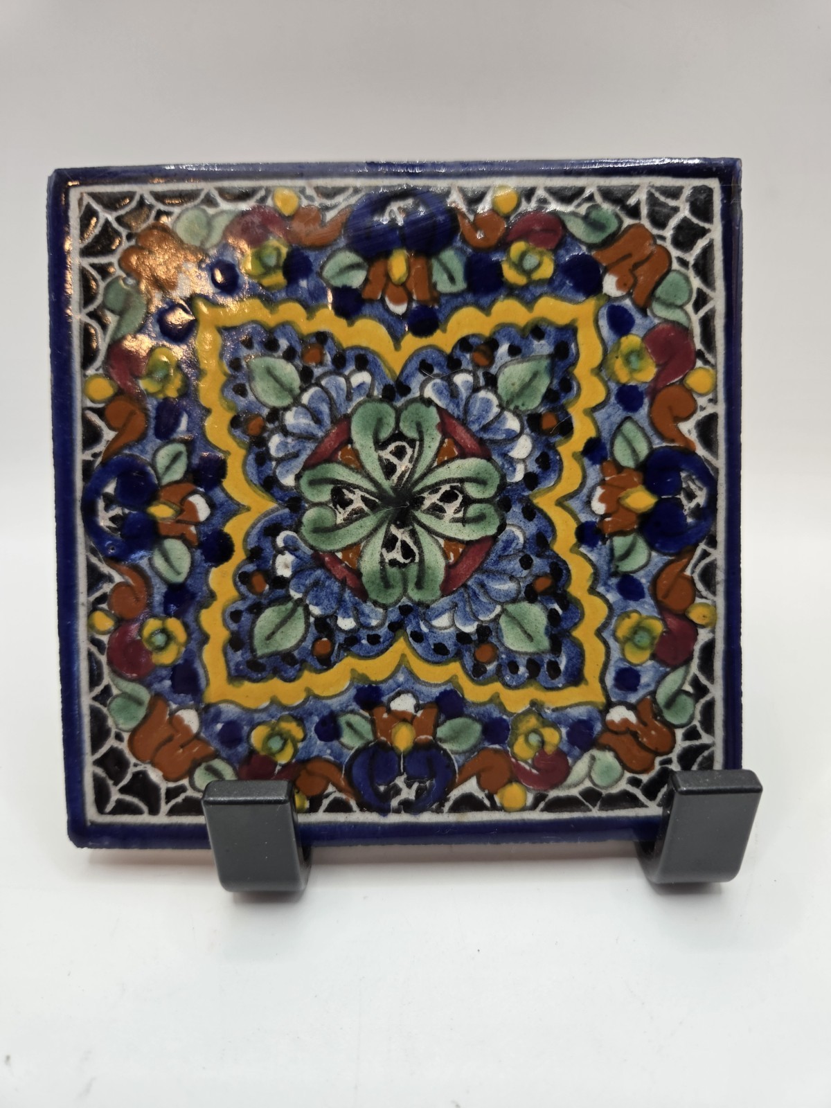 14 Mexican Tile Folk Art Handmade Talavera Backsplash Handpainted Mosaic