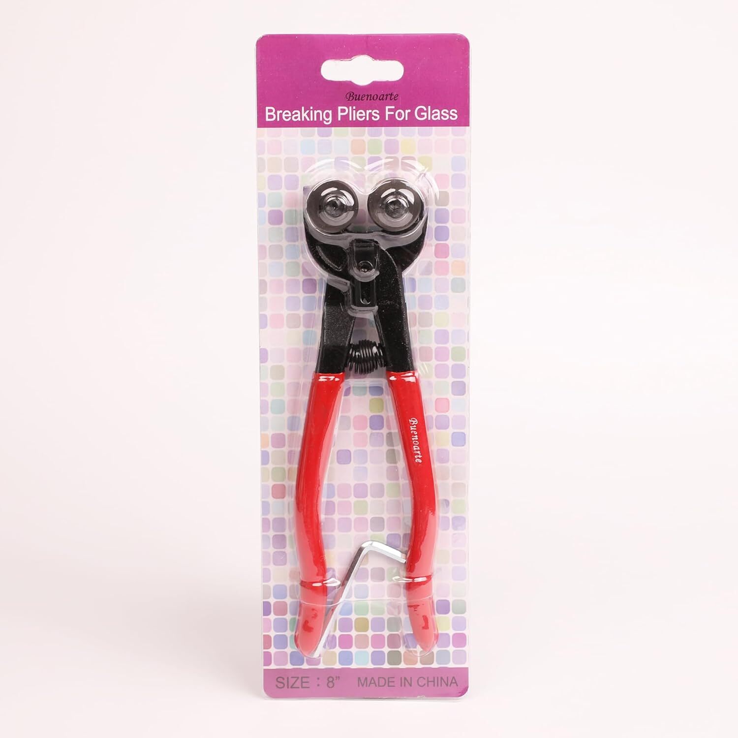 Glass Tile Nippers 8-Inch Heavy Duty Mosaic & Ceramic Cutter with Soft-Grip Hand