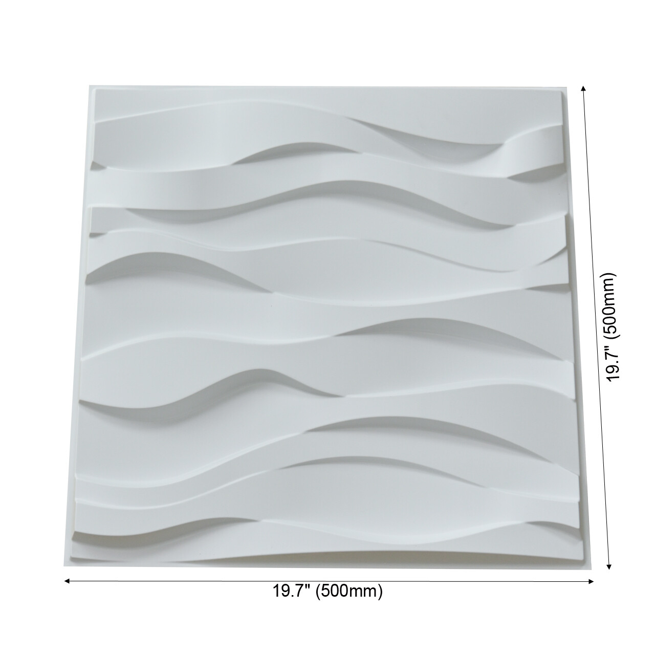 Art3d 12-Pack 19.7″x19.7″ PVC 3D Wall Panel, Decorative Wall Tile, Cover 32 Sqft