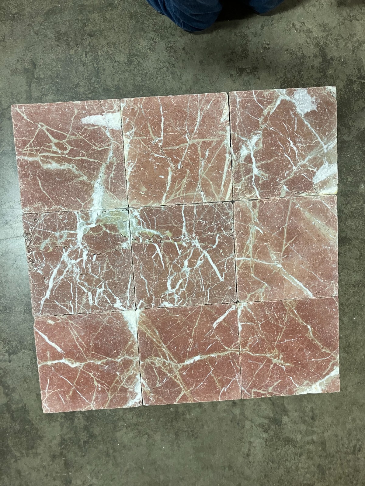 12×12 Rojo Alicante Red Marble Honed Tile Remodel 3×3 SAMPLE PIECE TS-70B
