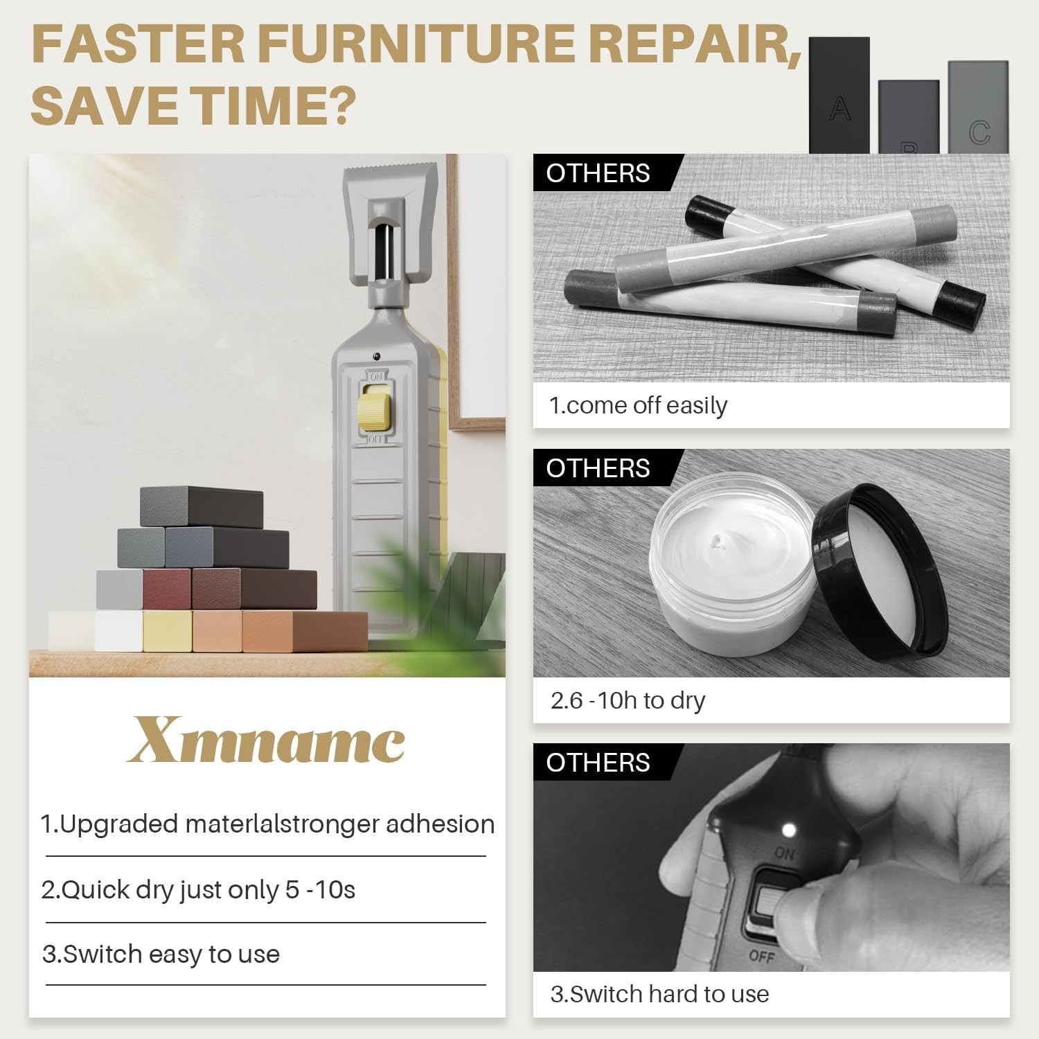 DIY Wood Furniture Repair Kit: 11 Wax Colors & 8 Markers for Instant Restoration
