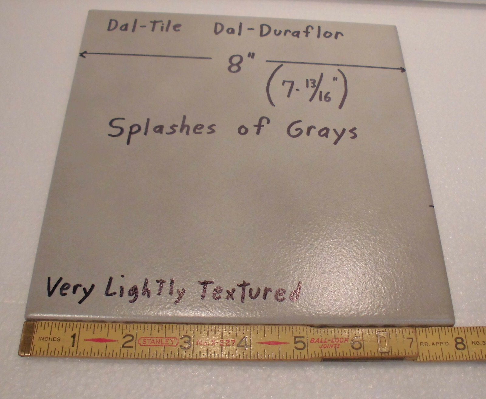 1 pc. Splashes of Grays by Daltile, Ceramic Floor Tile, 8″ X 8″ Dal-Duraflor