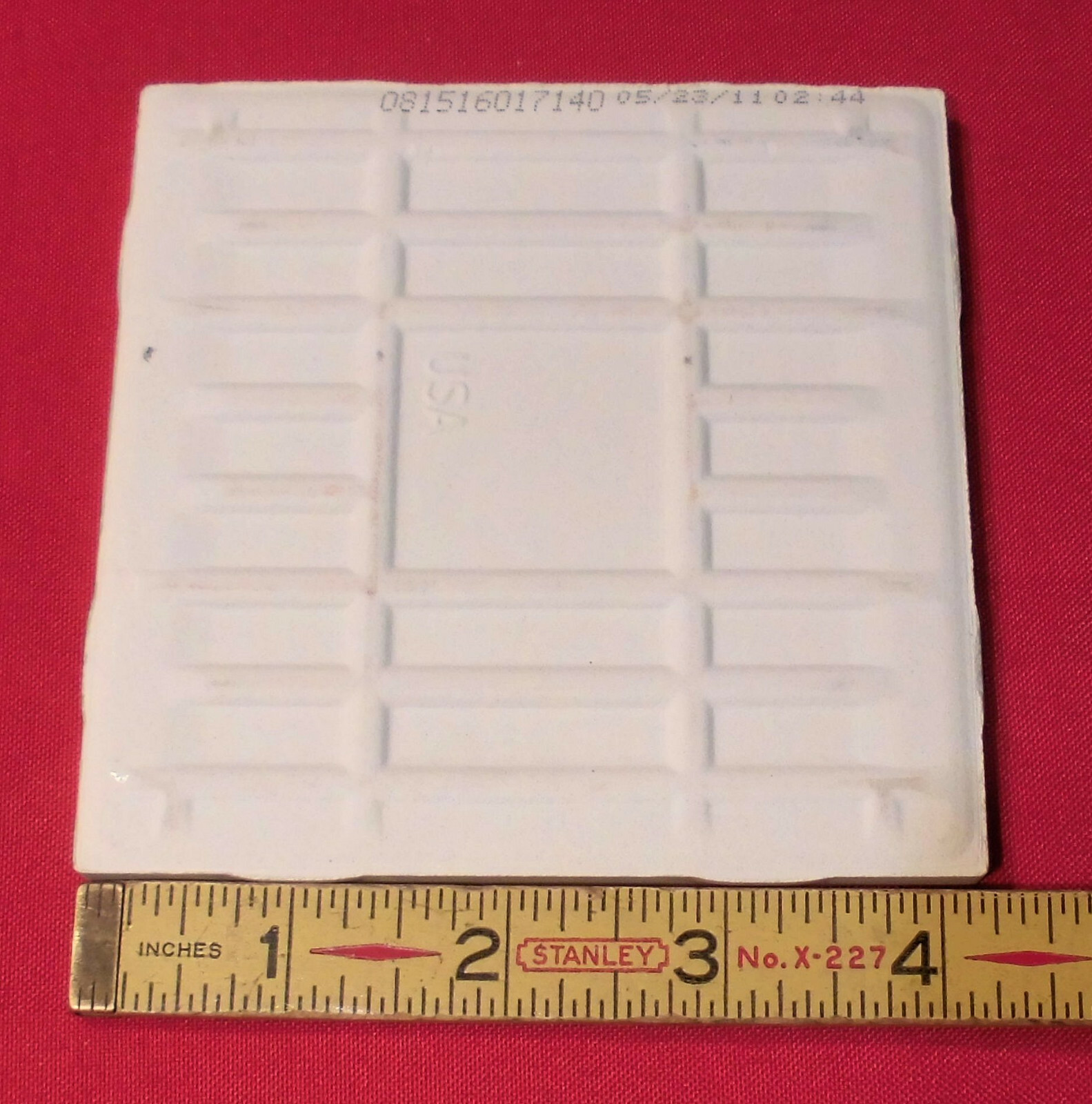1 pc. Pepper White Glossy Ceramic Tile by Daltile 4-1/4″ Salt & Pepper, NEW