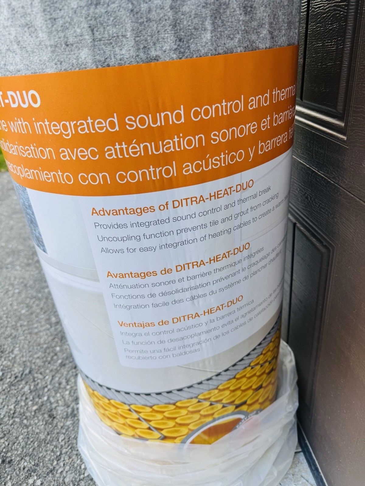 Schluter DHD810M Ditra Heat DUO Uncoupling Floor Membrane 108 Ft² Roll Underlay