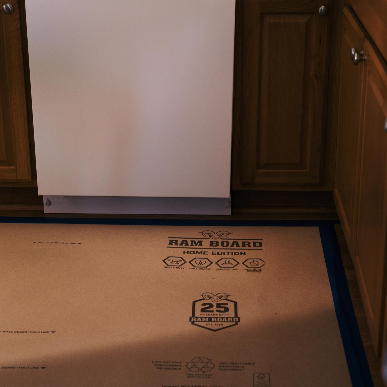 Ram Board Home Edition Builder’s Floor Paper 36in. W X 50 ft. L Paper Beige