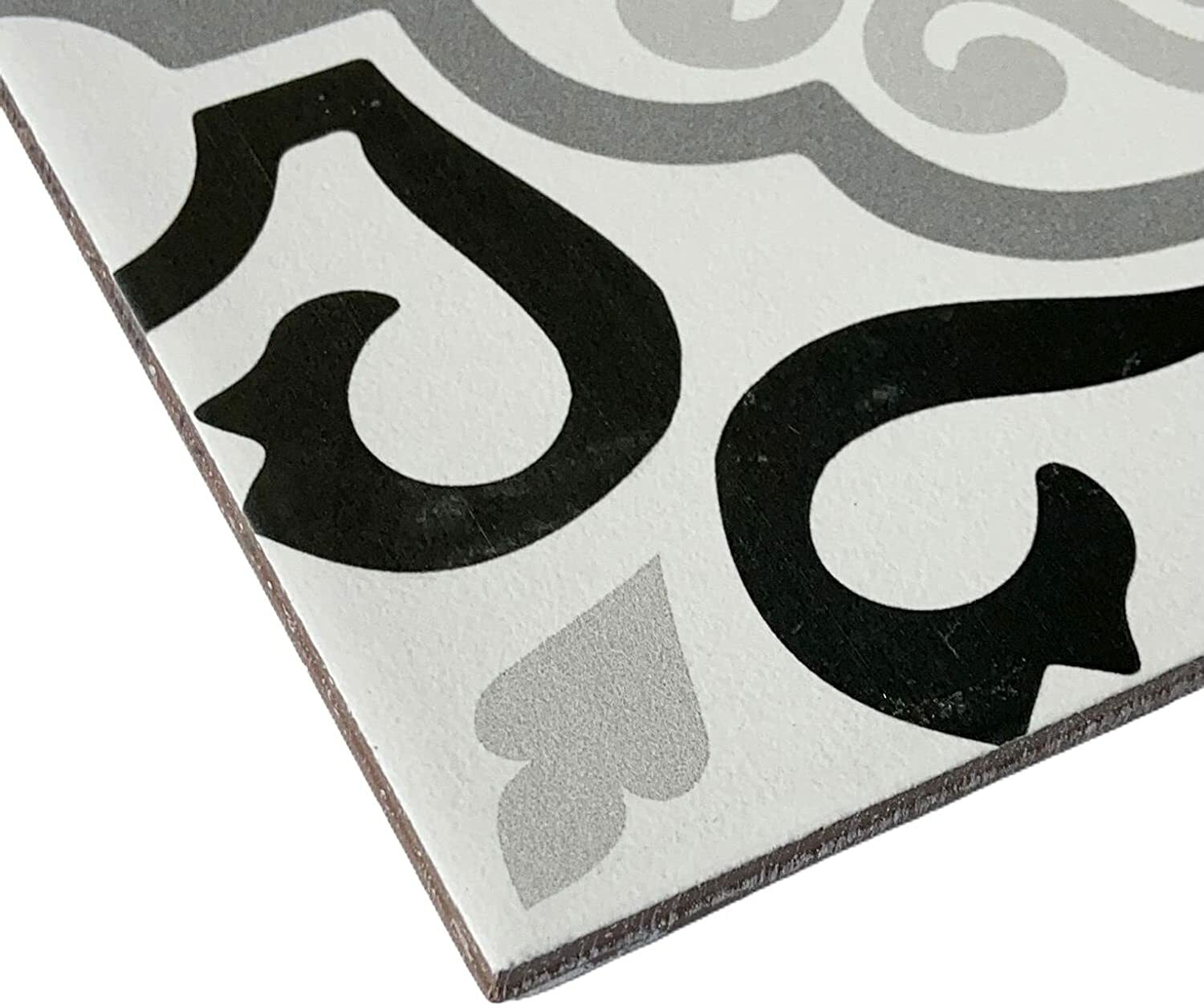 12×12 Marseille Encaustic Patterned Decorative Ceramic Floor and Wall Tile