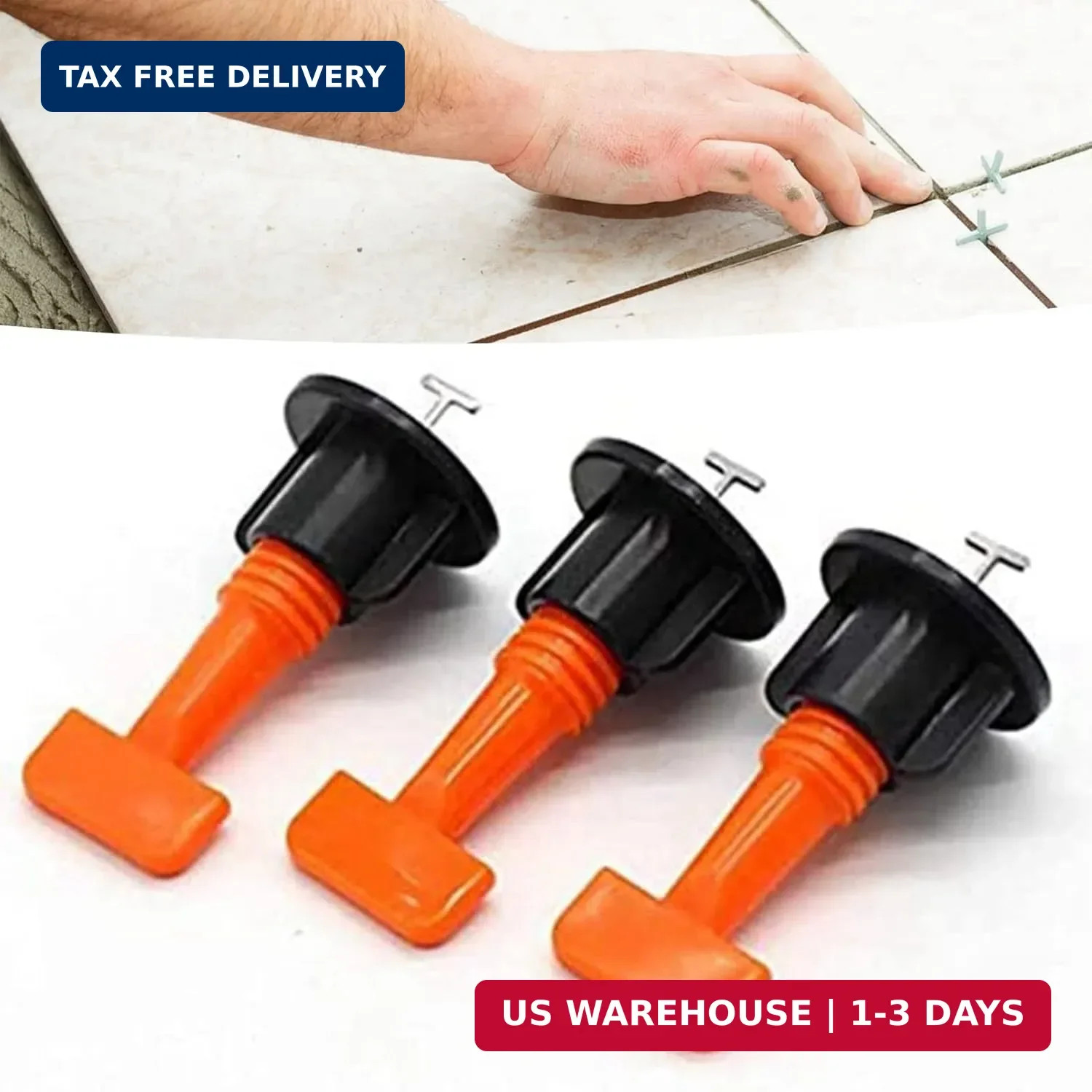 Hilitand 151Pcs Tile Leveling System Kit Spacers Flooring Wall Leveler Locator P