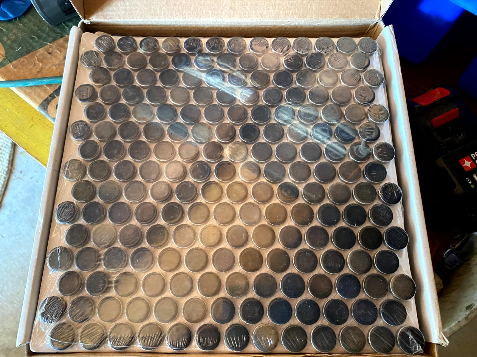 10 Sheets Penny Round Multicolor Mosaic Tile for Kitchen Bath UPC 888369031107