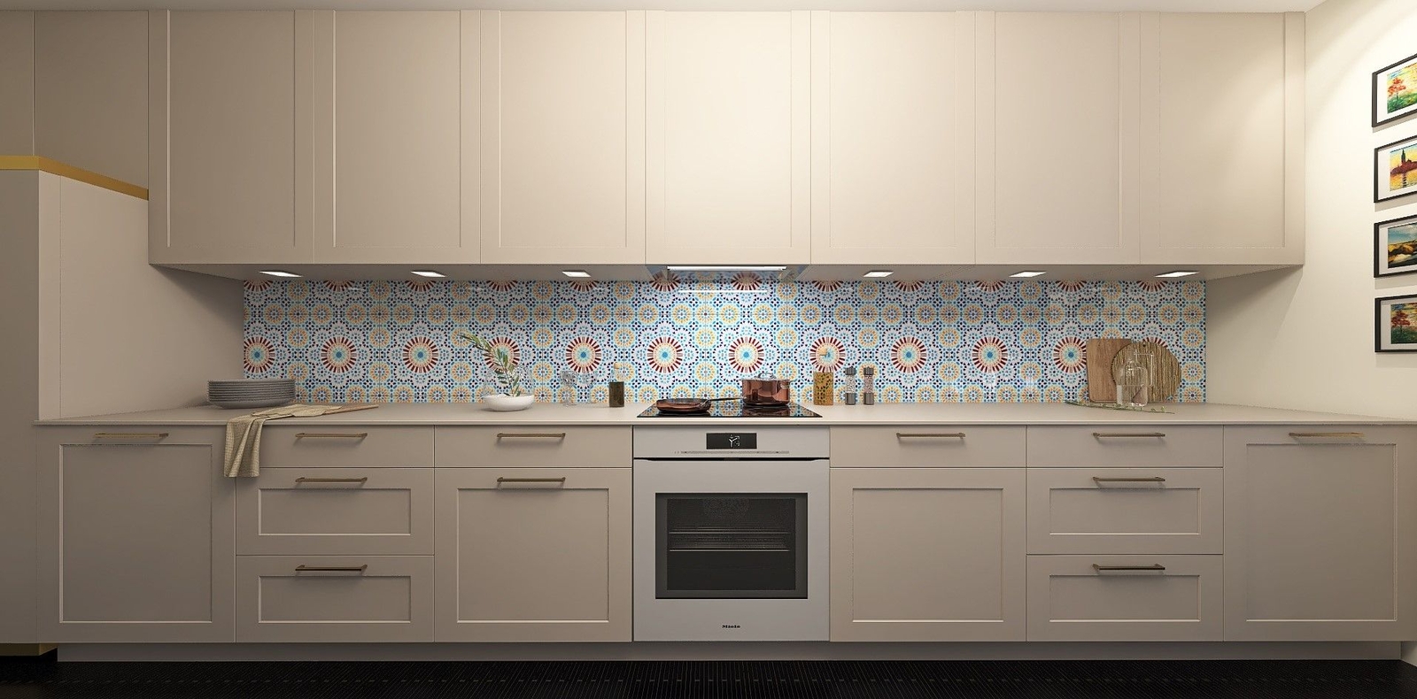 Moroccan Mosaic Tiles 8×8 inch Wall Ceramic Tile for kitchen backsplash – Baha