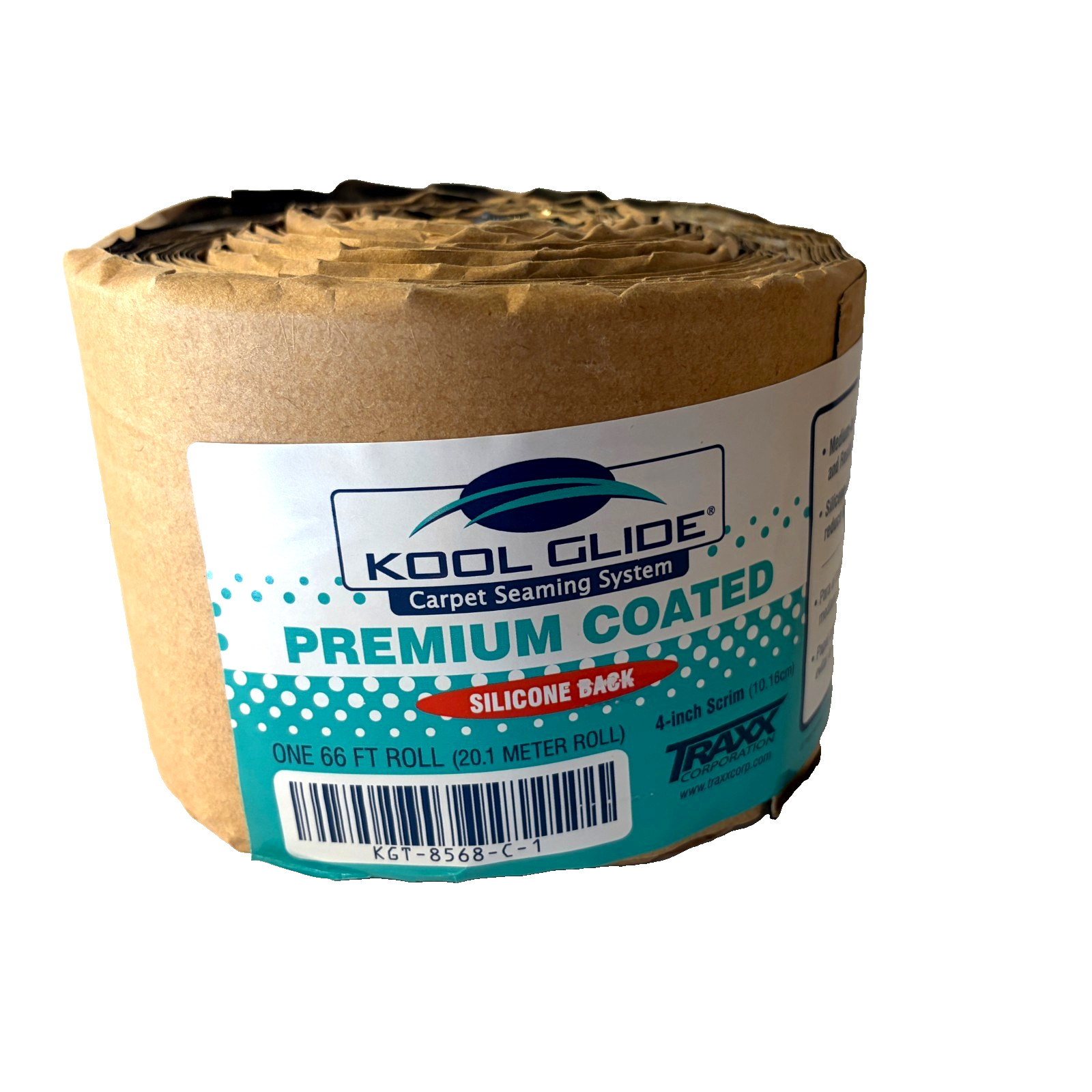 Kool Glide Carpet Seam Tape Silicone Black 4″ x 66′ Traxx