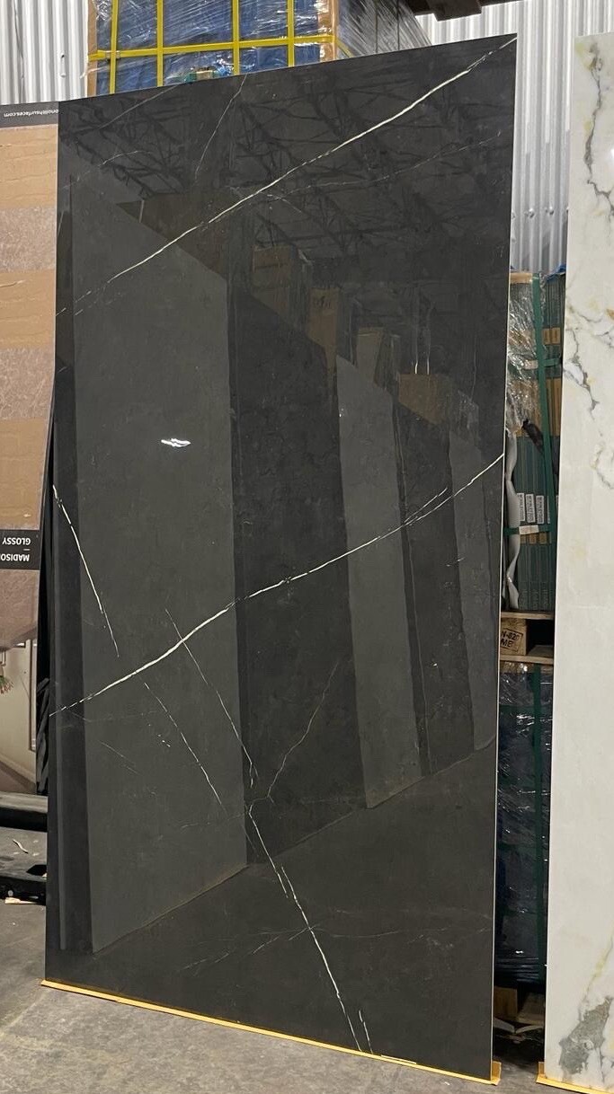 48 x 96 inches Porcelain Tile, 6 mm thickness, One Slab Covers 32 sq/ft, $300