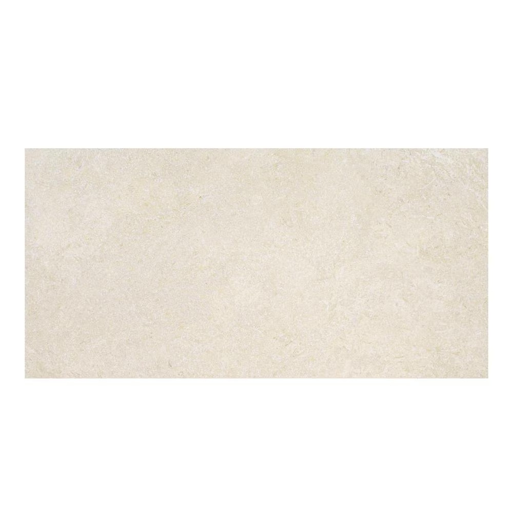Skye Fossil Pearl 18 In. X 36 In. X 0.43 In. Matte Porcelain Limestone Look Floo