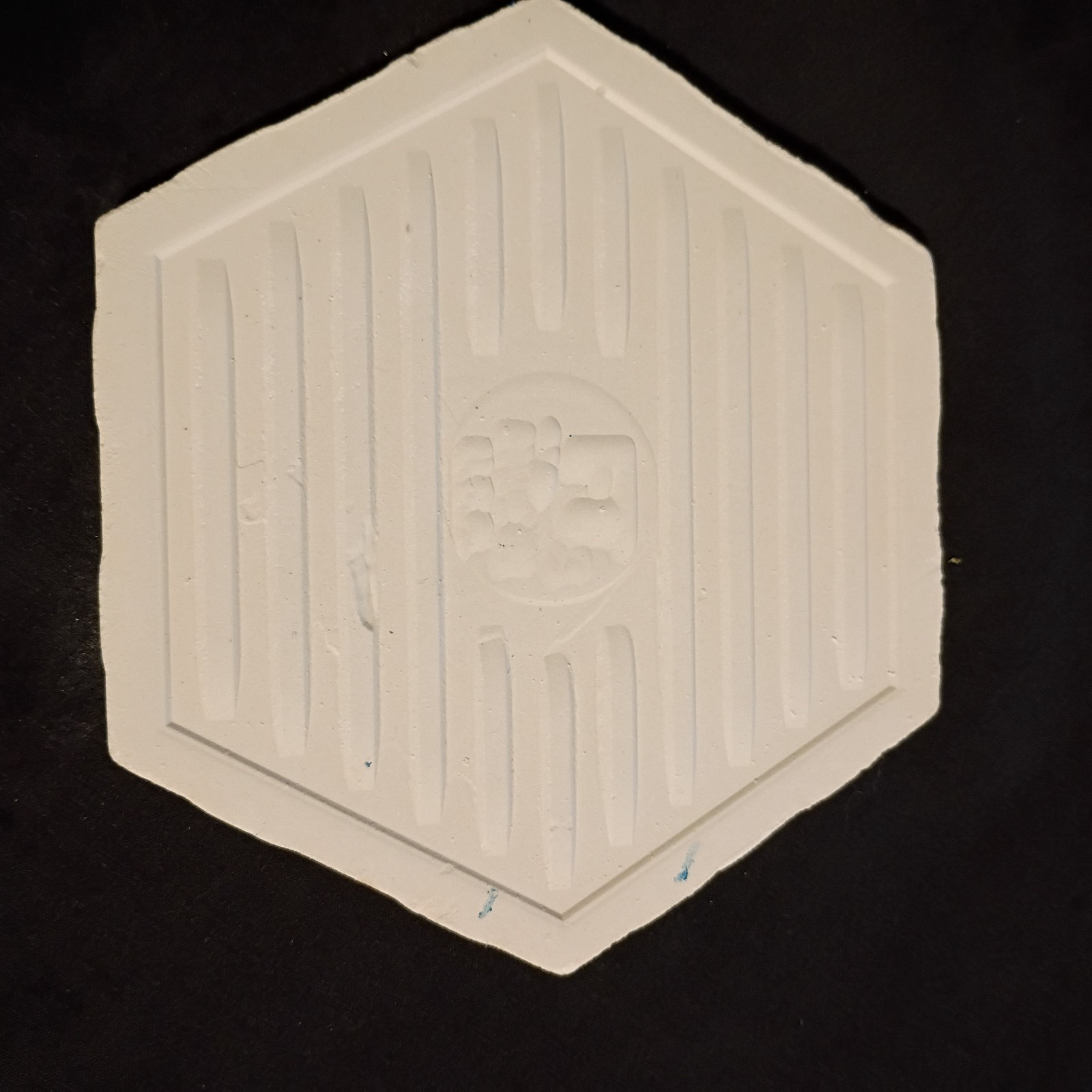 FLorida Tile FT Off White Ceramic Tile Hexagon Vintage Mid Century Modern USA