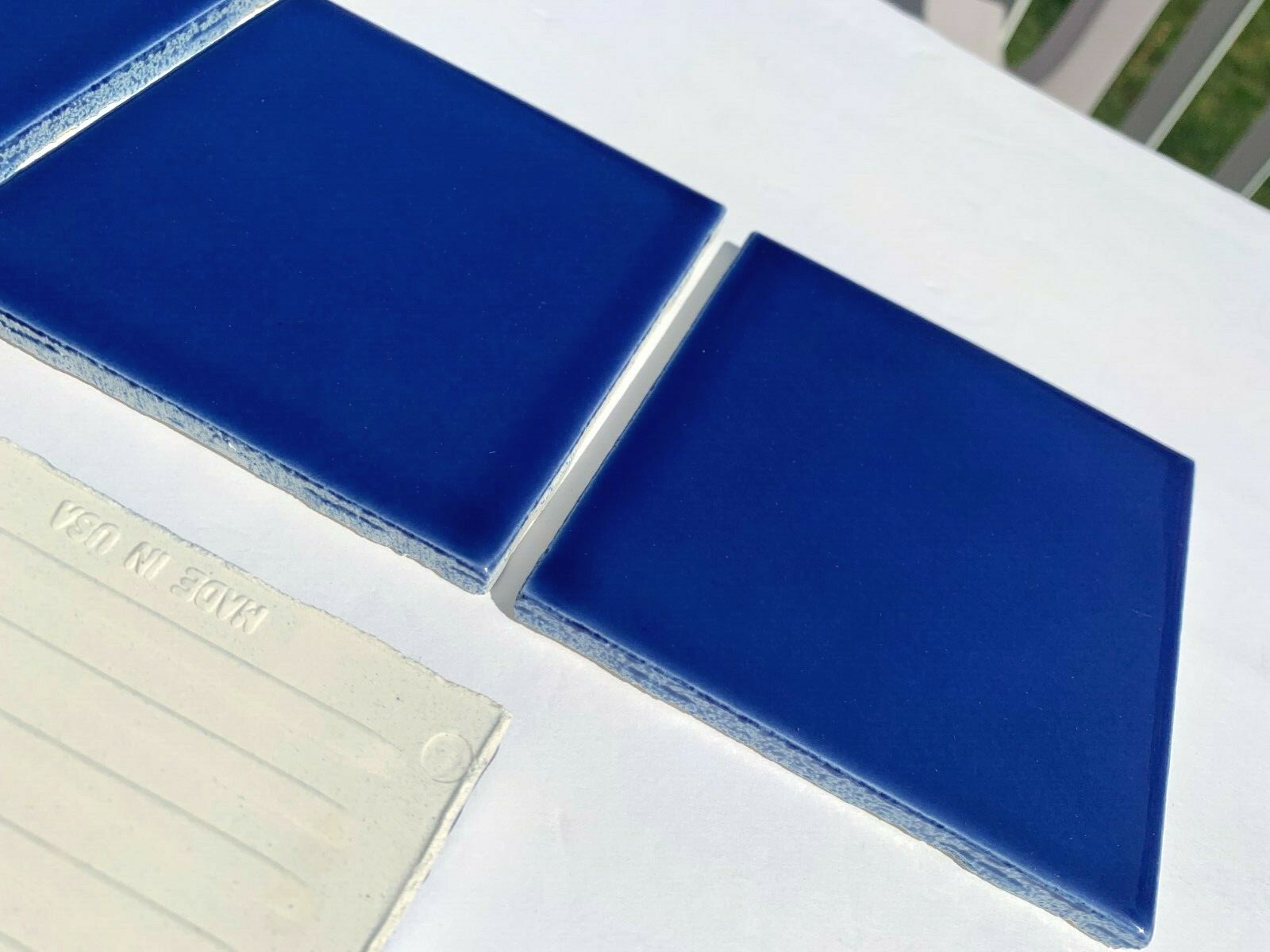 NEW AMERICAN OLEAN 4″ x 4″ ROYAL BLUE S15 GLOSS * 12 * TILES