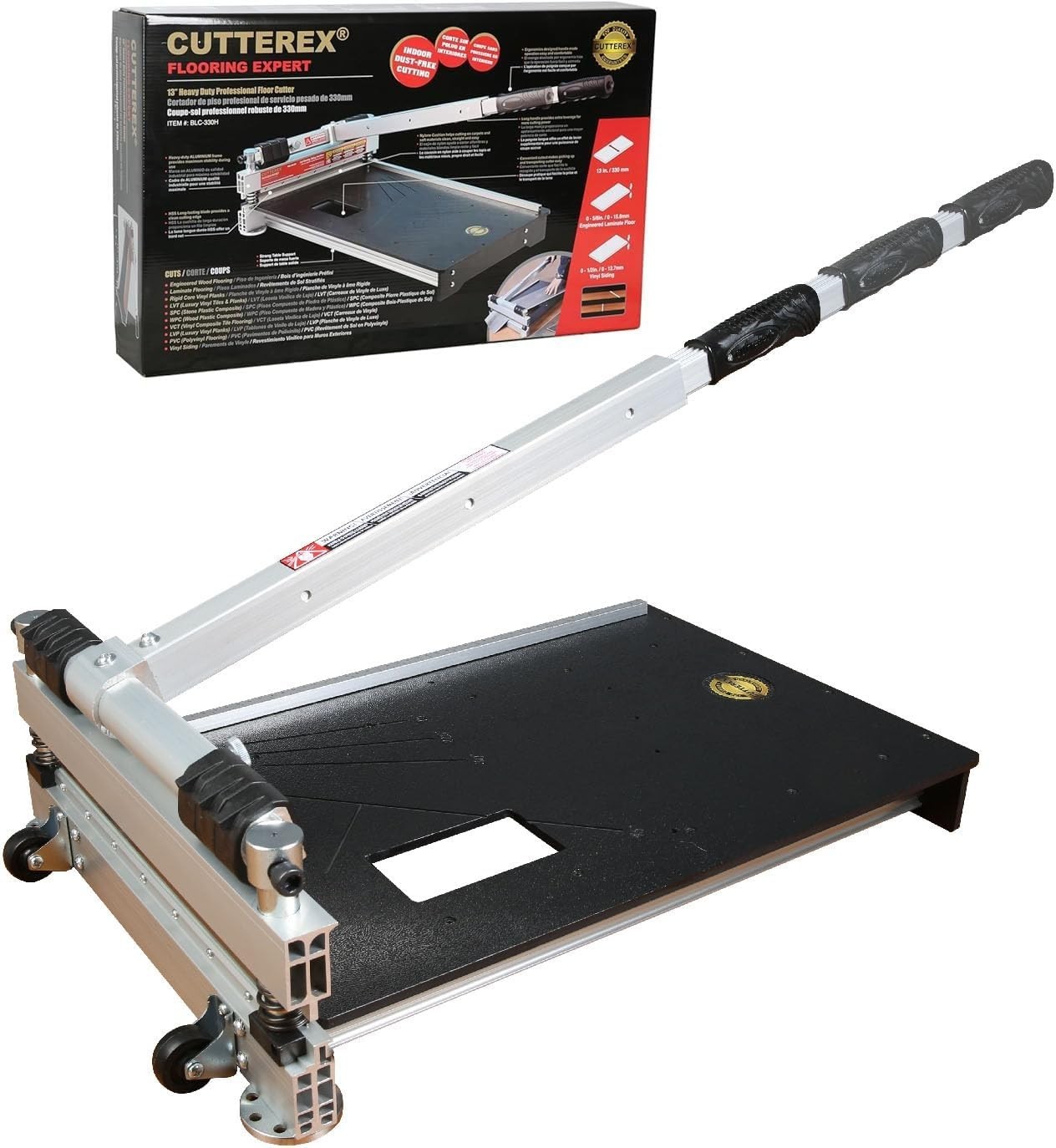 Cutterex 13 Inch Heavy Duty Vinyl Floor Cutter Multi Layer Flooring