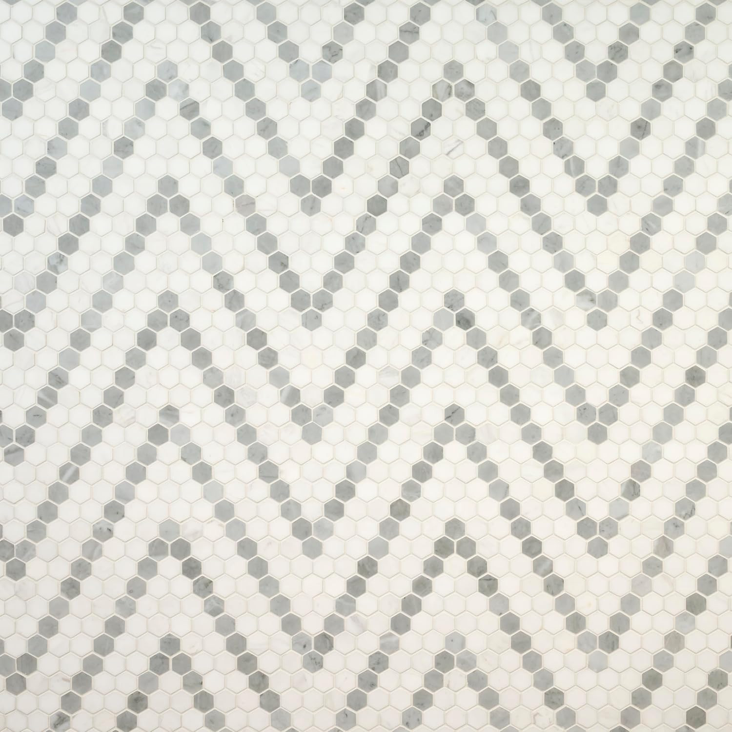 Polished Bianco Dolomite Hexagon Marble Tile 11×14 for Kitchen & Bath