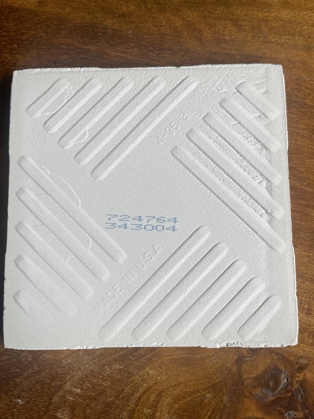 United States Ceramic Tile Co White Ceramic Glazed Wall Tile. Pack of 6
