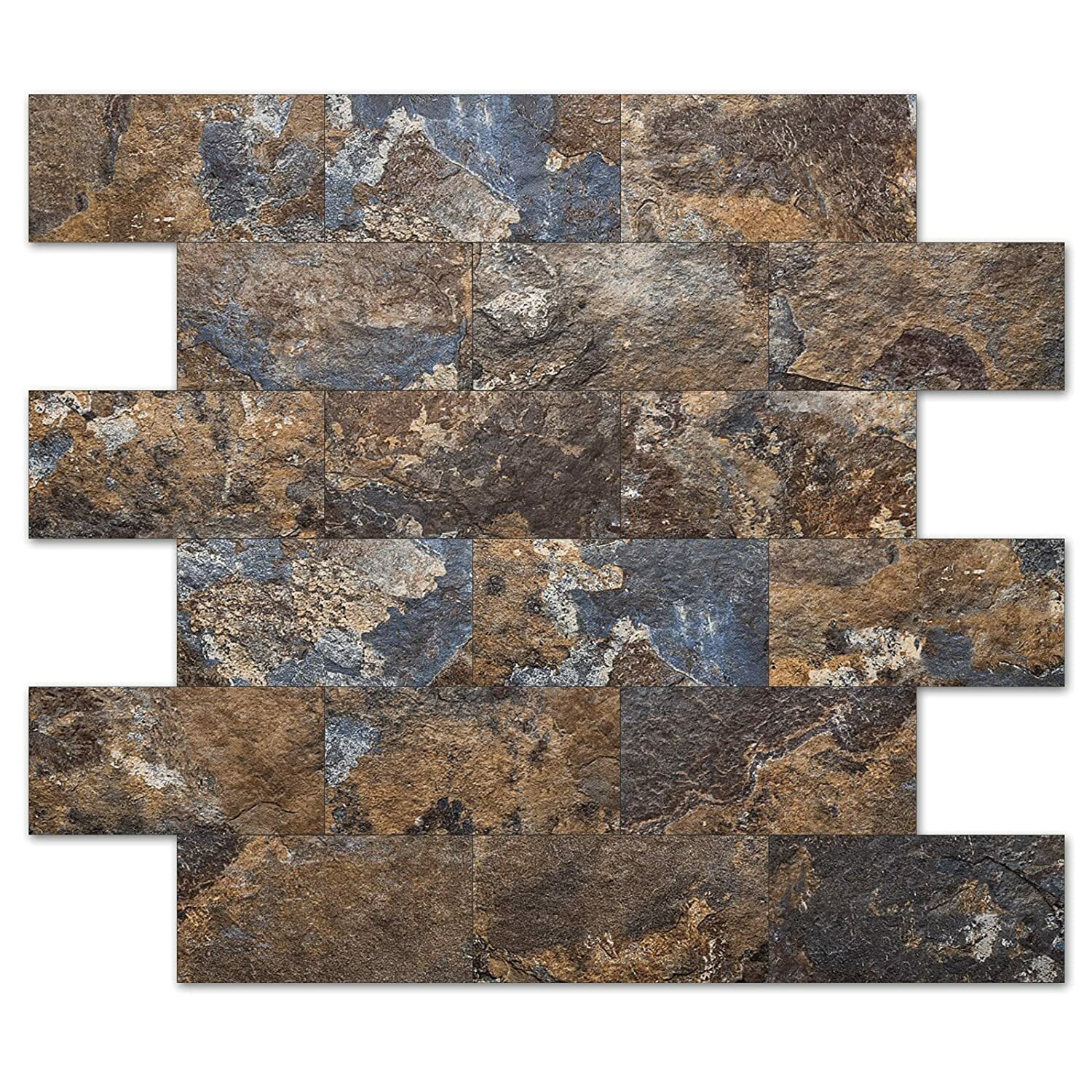 Art3d Peel and Stick Backsplash Wall Tile for Kitchen Bathroom,12″x12″