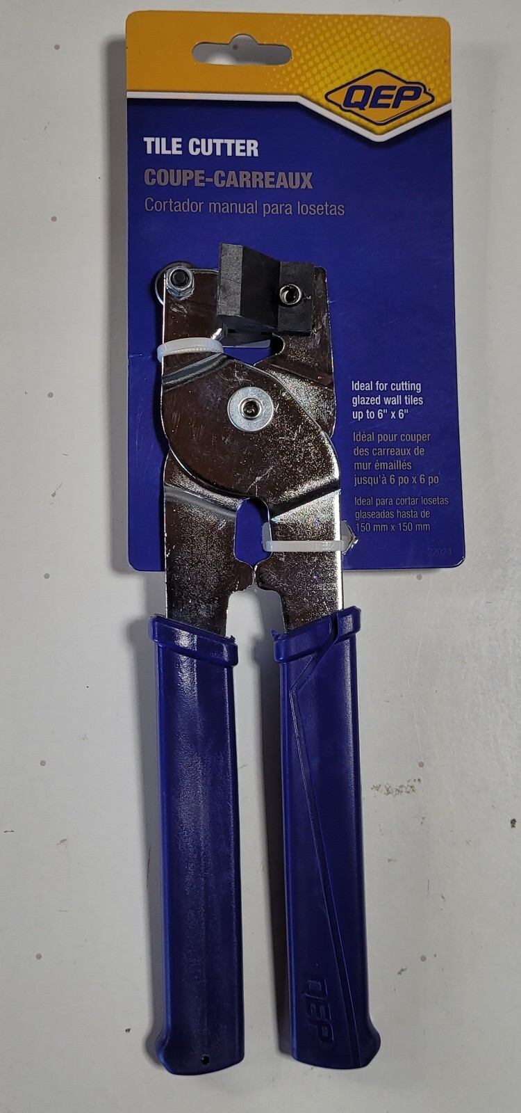 QEP Handheld Tile Cutter with Tungsten Carbide Scoring Wheel NEW (8B)