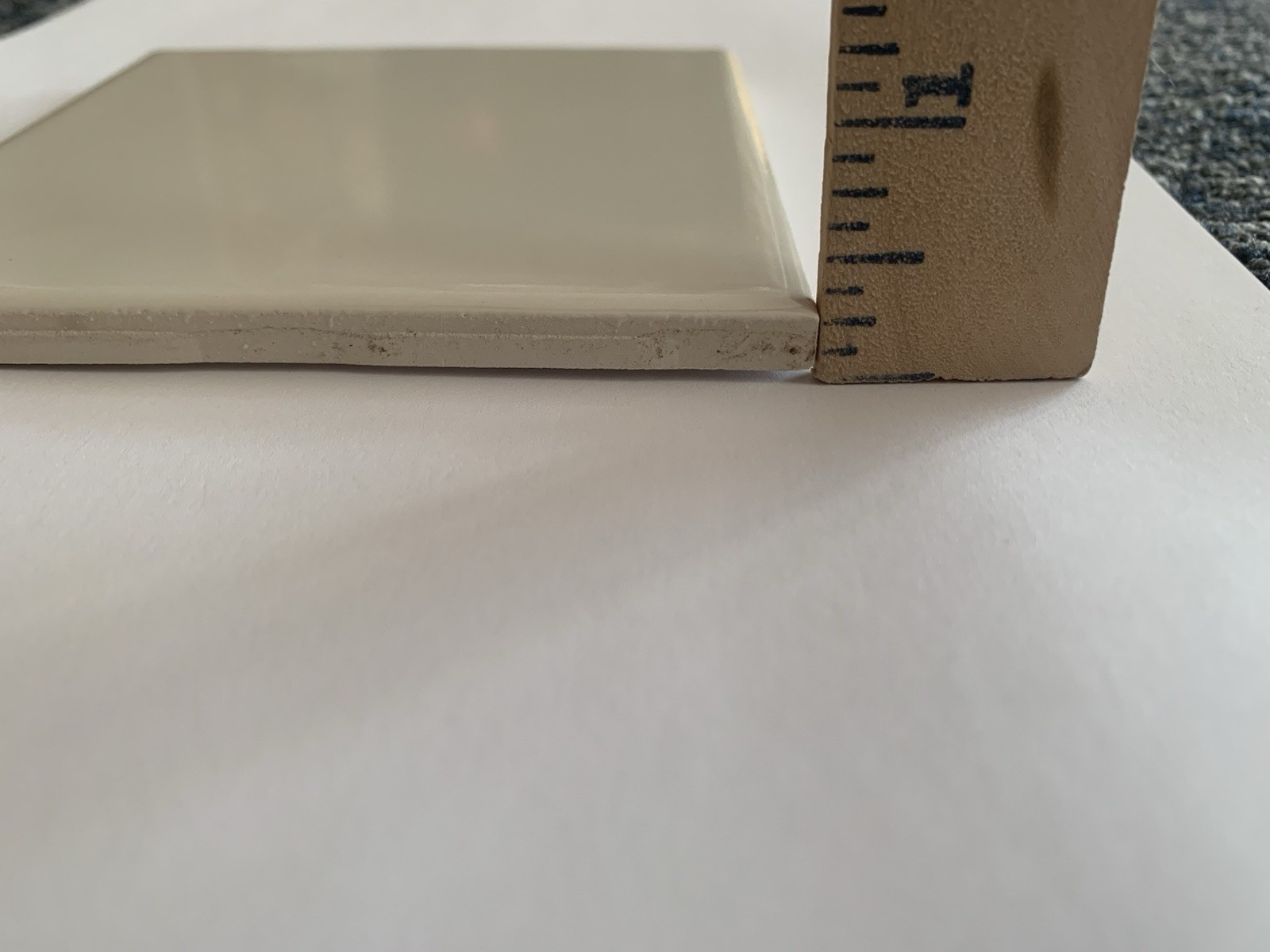 Vintage Florida Tile Off White #51 Gloss Finish Mid Century Modern Lot 10 New