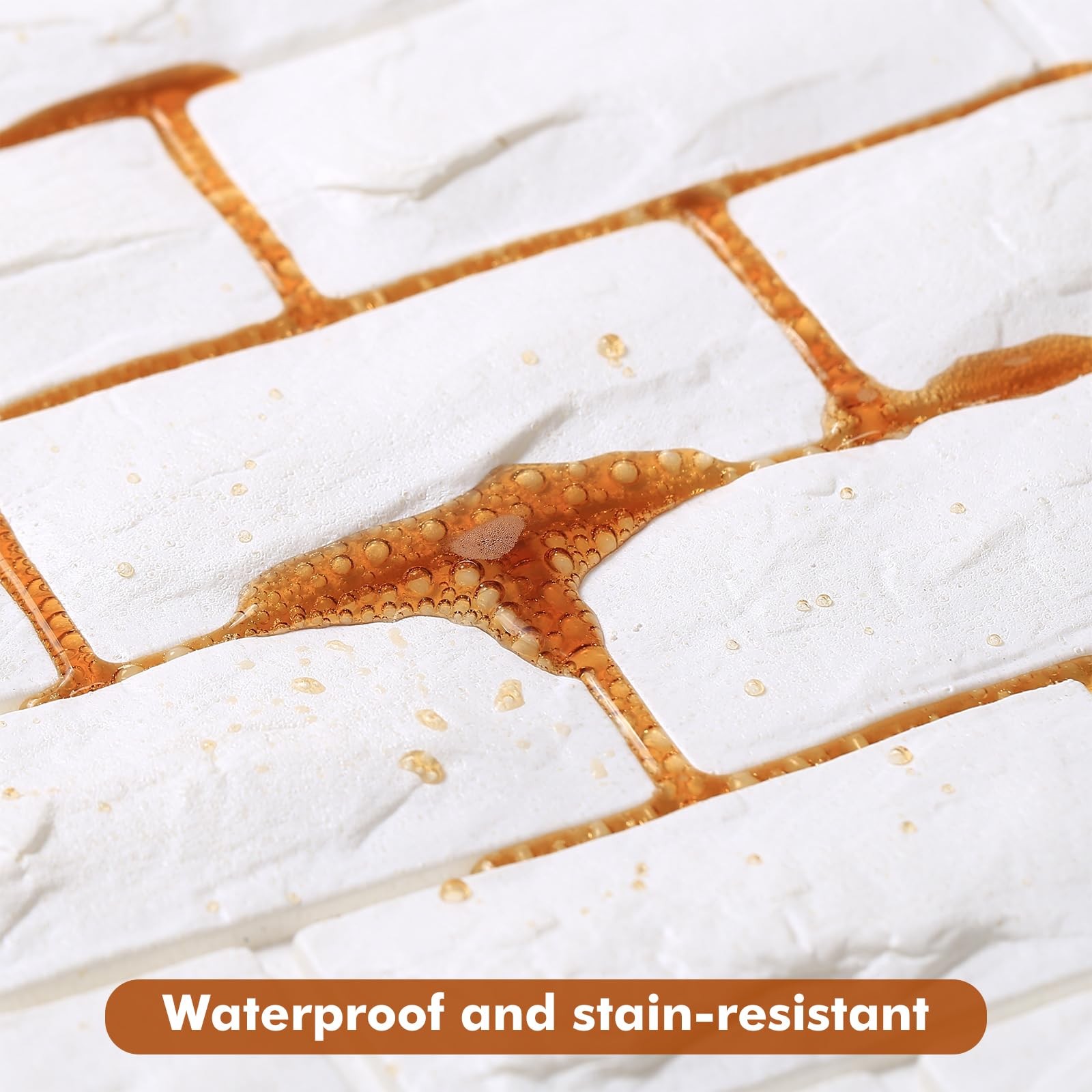 30 Pcs 3D Wall Panels, White Brick Printable 3D Wallpaper Stick and Peel, Sel…