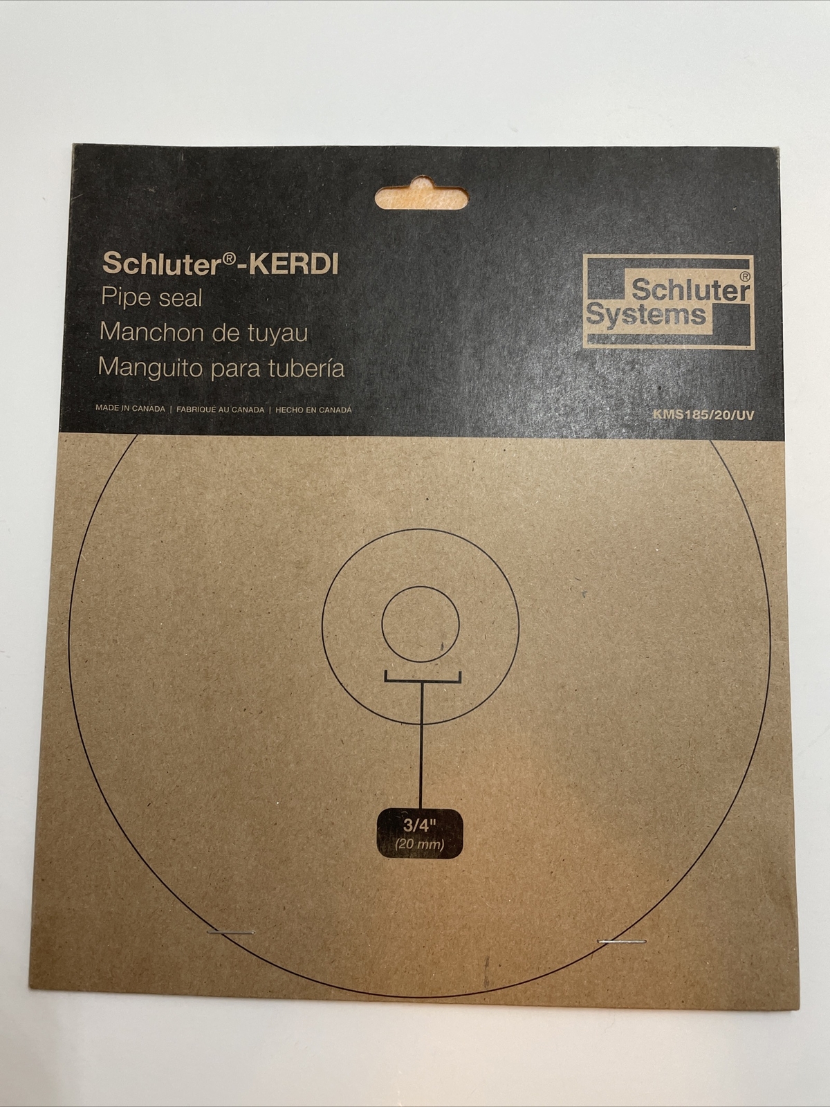 Schluter Kerdi Pipe Seal 3/4″ waterproof for tile New