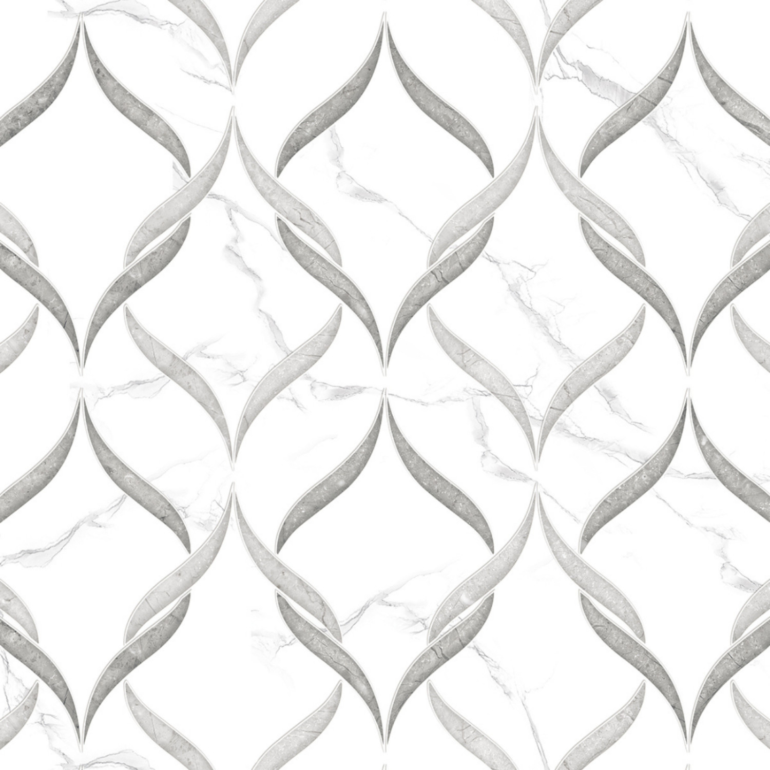 My Luxury Flooring MK GLOSSY Librato Satvario Decor Porcelain Tiles – 24 x 48 In
