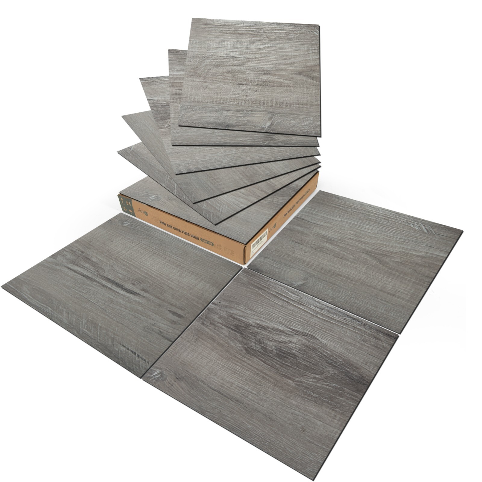 Art3d Peel and Stick Tile Vinyl Floor Tiles 30-Pack 12 x 12 inch Cover 30 Sq. Ft