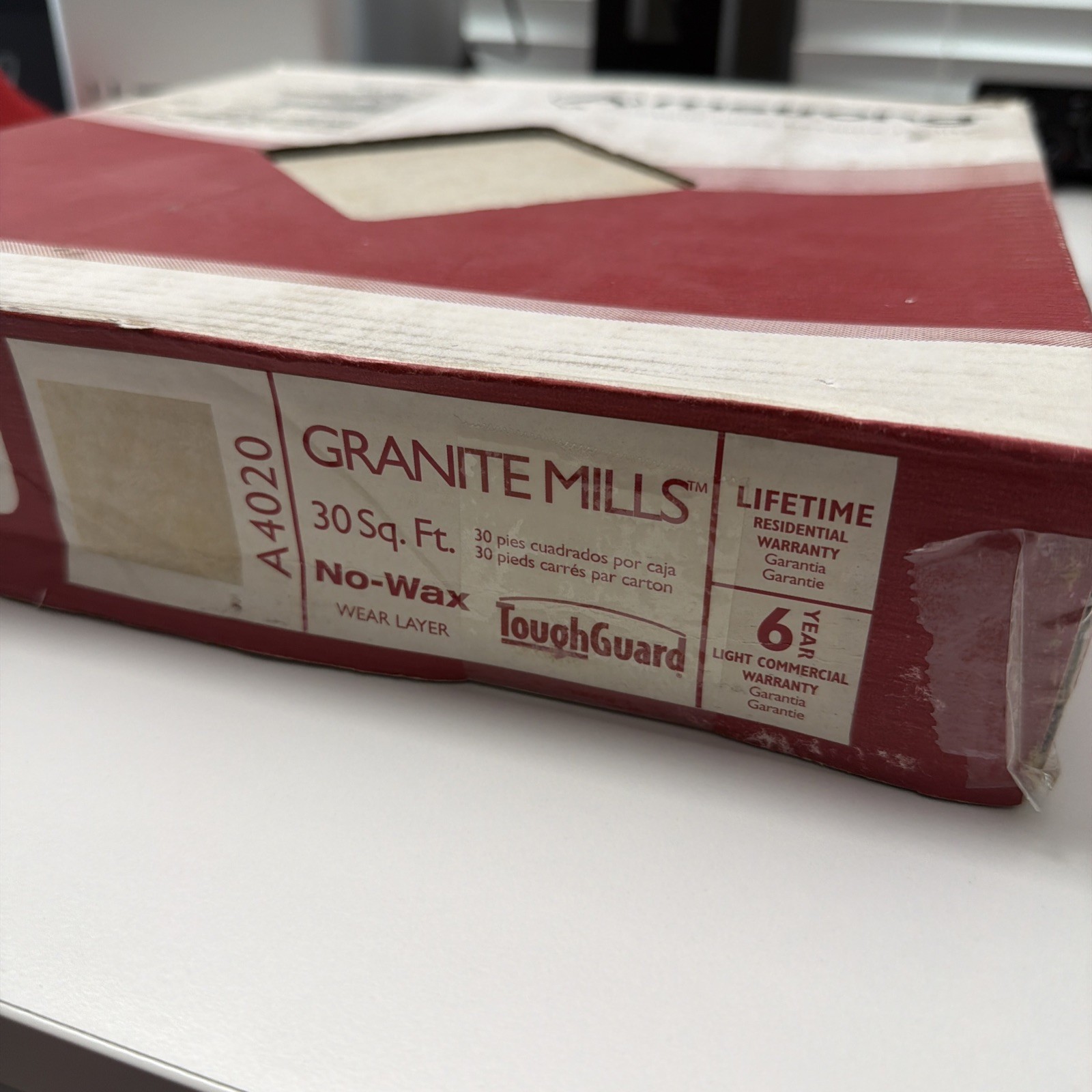 Granite Mills Armstrong A4020 12”x12”Floor Tiles 30 Sq. Ft. New Open Box NOS