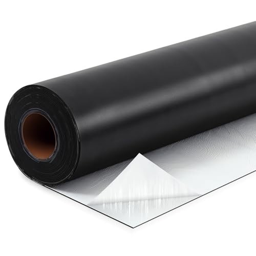 Self-Adhesive EPDM Rubber Roofing Membrane 39″x10ft, Waterproof Underlayment, 47