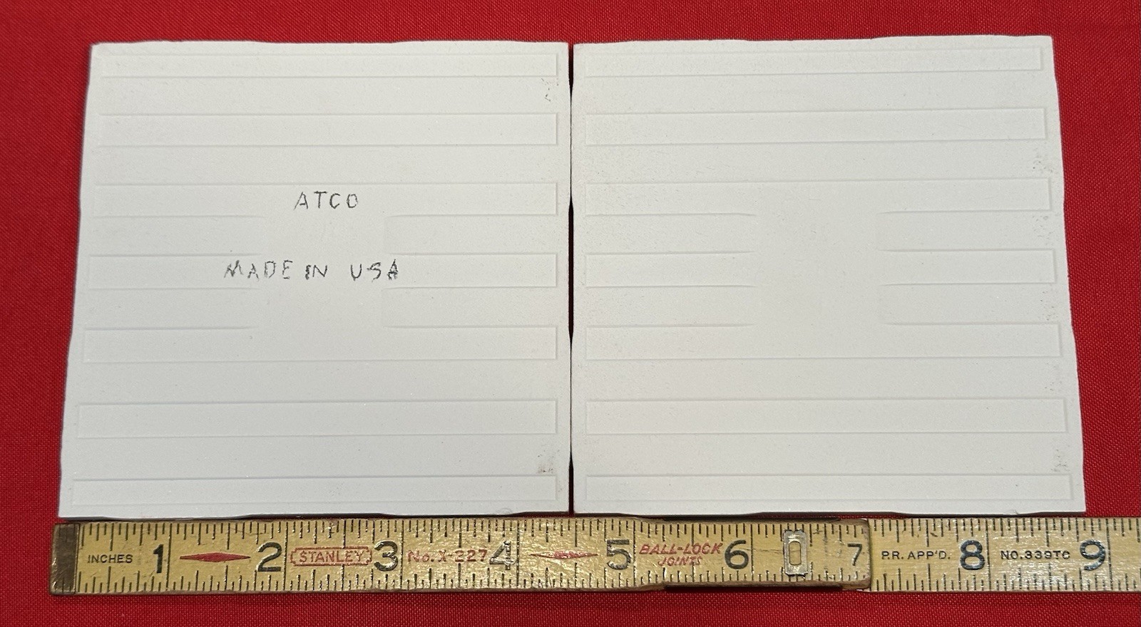 1 pc. Gloss White: 4-3/8″ Glossy Ceramic Tile by A.T.C.O. NEW OLD STOCK