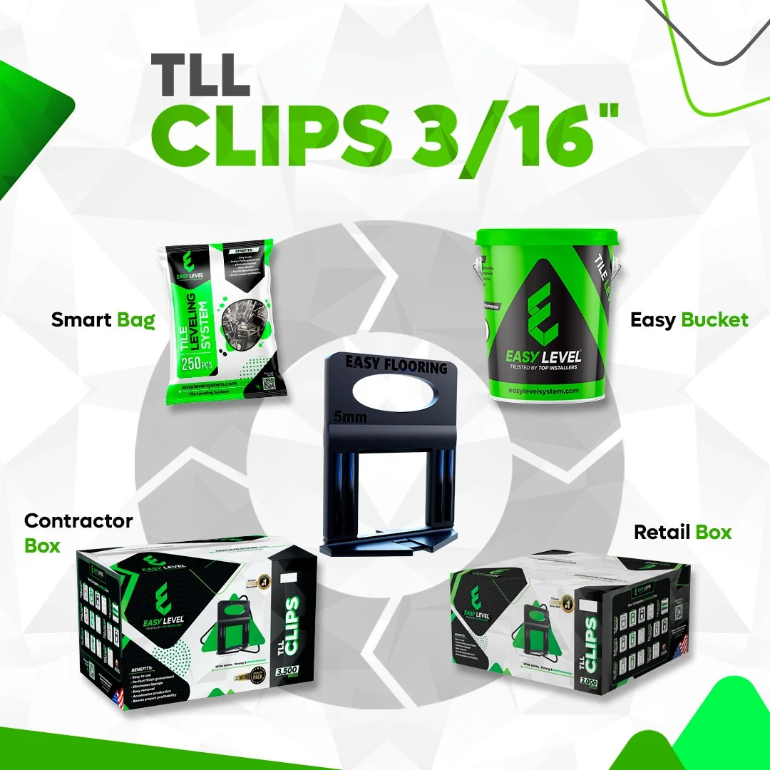 Tile Leveling System Clips 3/16″ (5.0 mm) – Large Joint