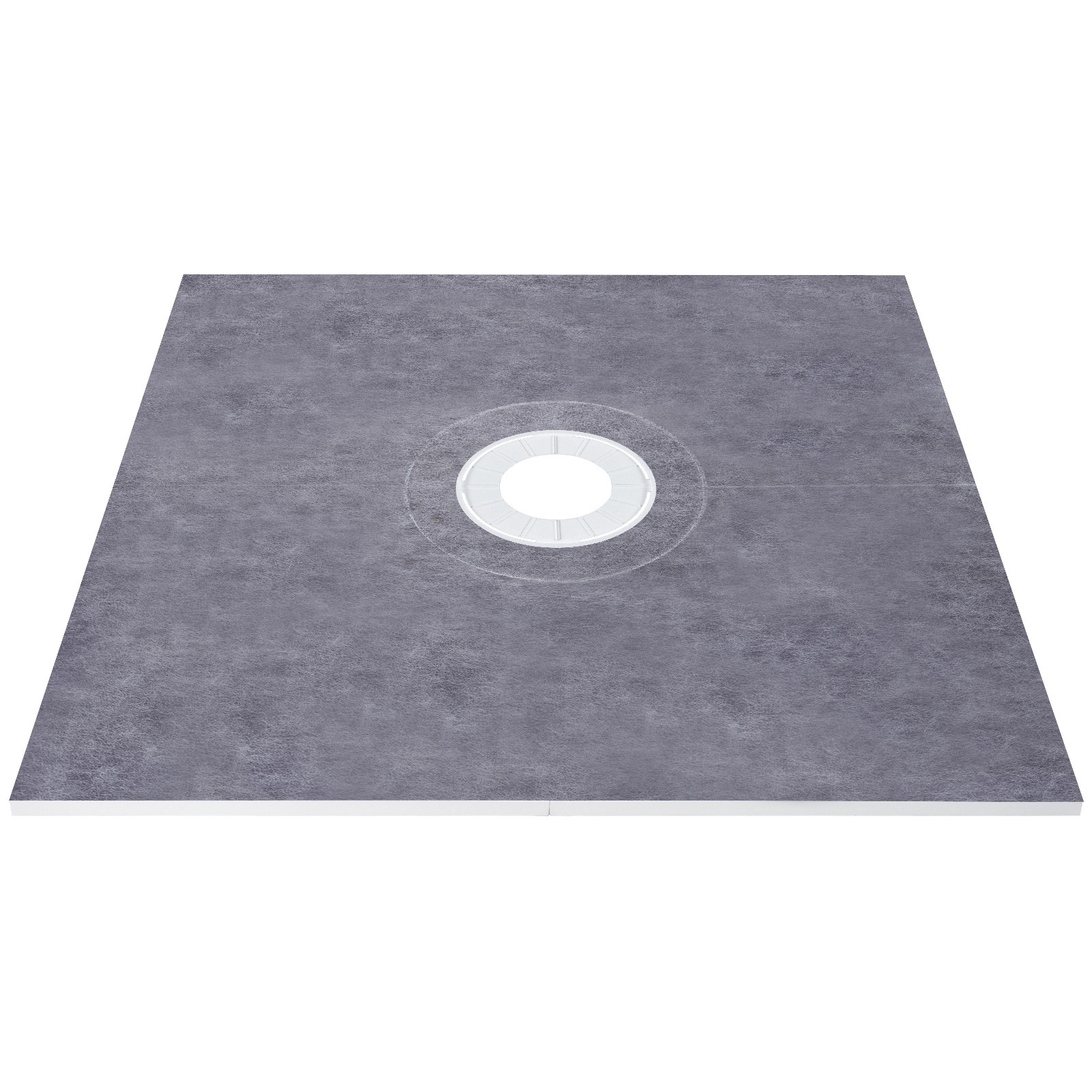 VEVOR Shower Curb Kit 48″x48″ with Central Drain ABS Waterproofing