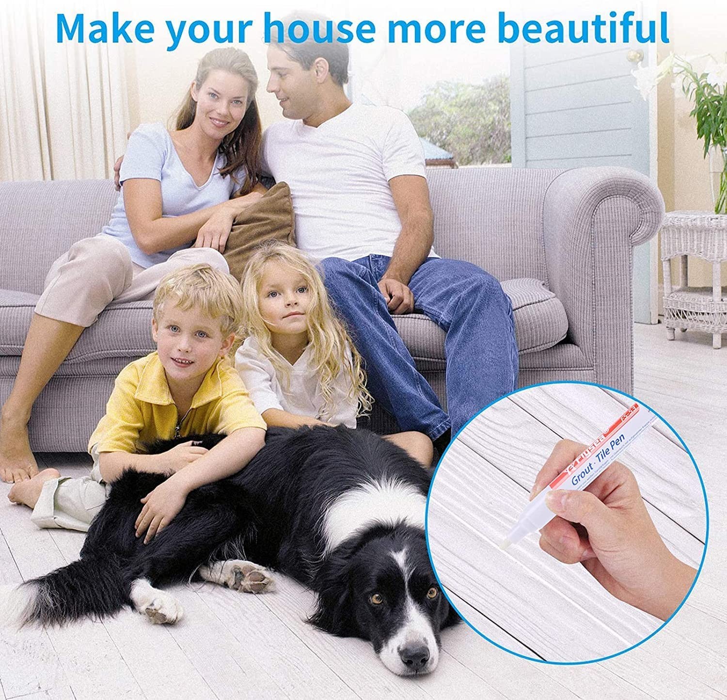 10-Piece Waterproof Tile Repair Pen Set – Restore and Beautify Tiles Easily