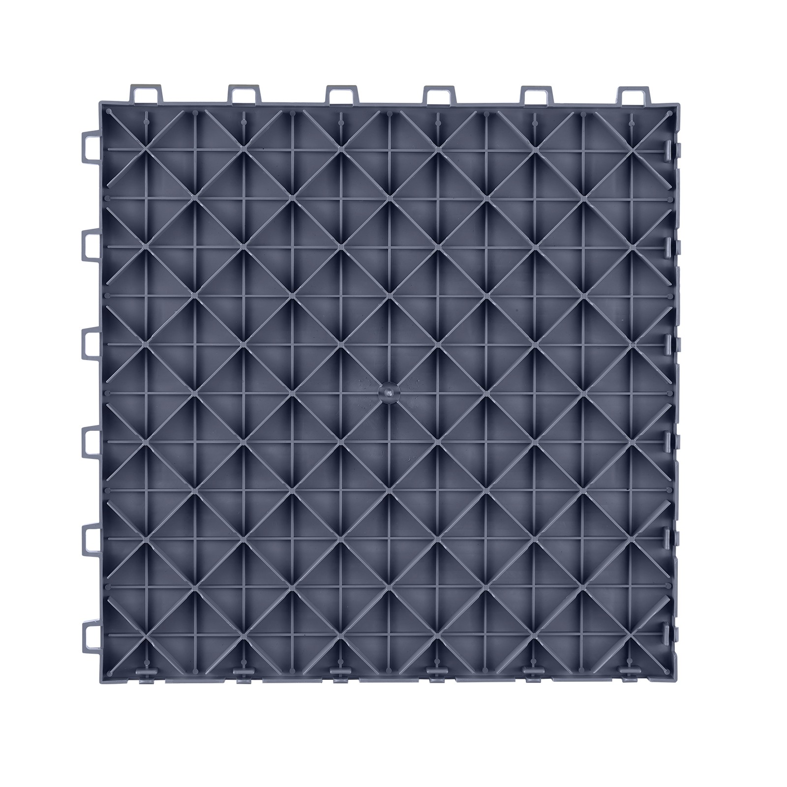 VEVOR Garage Flooring Tiles Interlocking 12×12″ 50 Pack Bulk 50 sq.ft Graphite