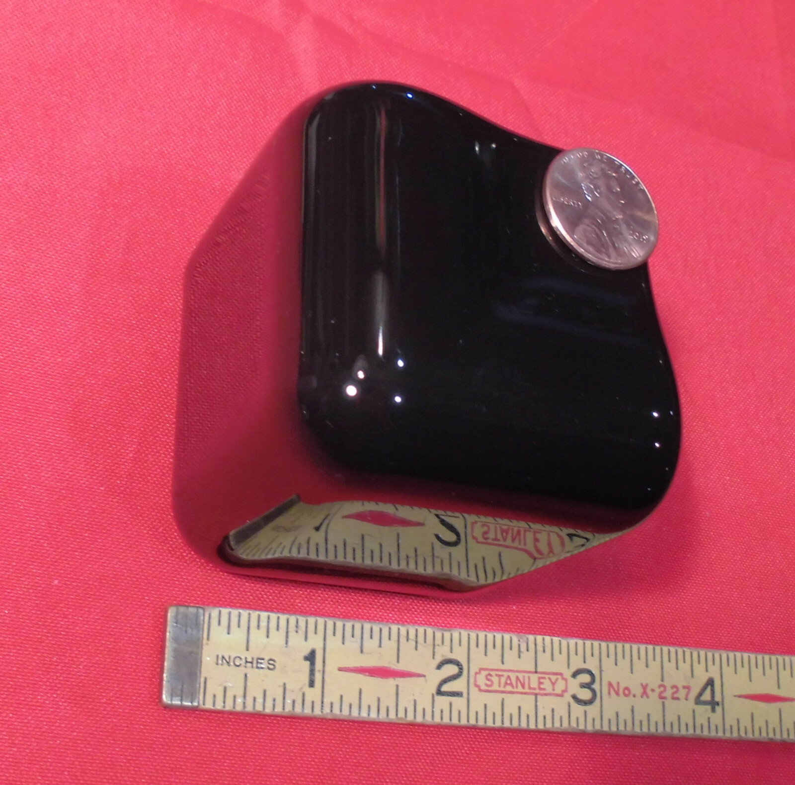 1 pc. *Gloss Black* V Cap Corner Ceramic Trim Tile; Counter Top Edging; NEW