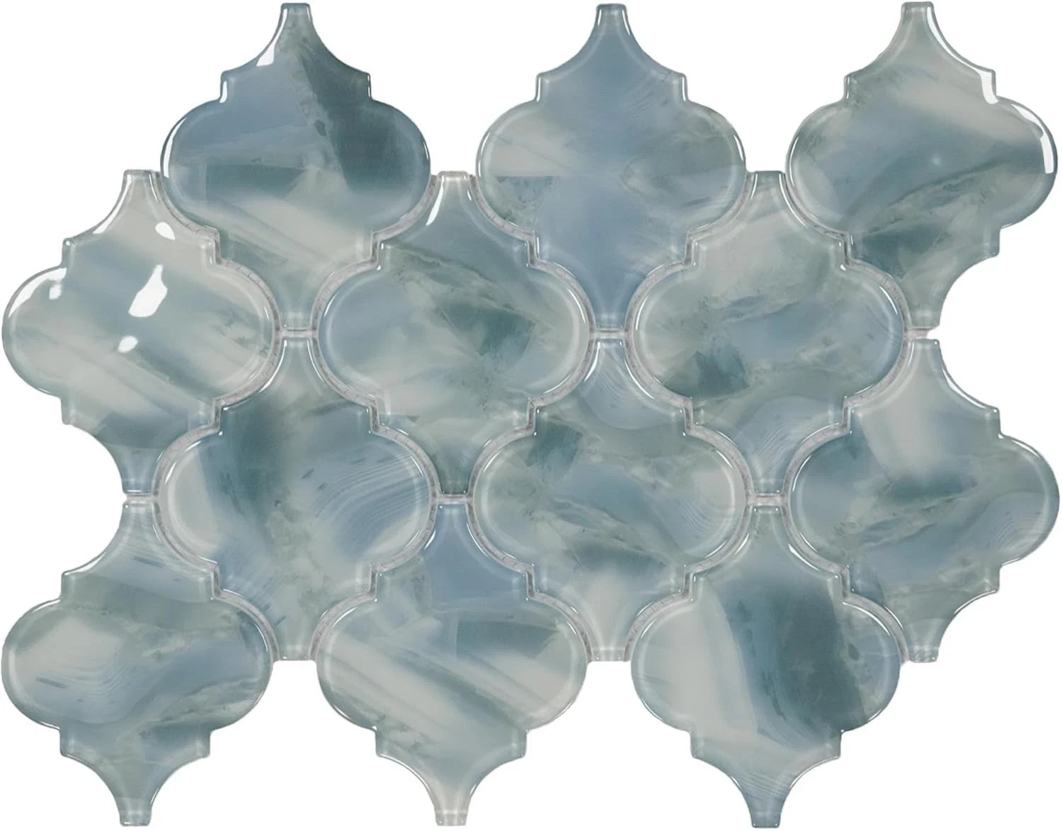 NEW~5 Sheets Arabesque Porcelain Tile for Kitchen Backsplash~ Free shipping