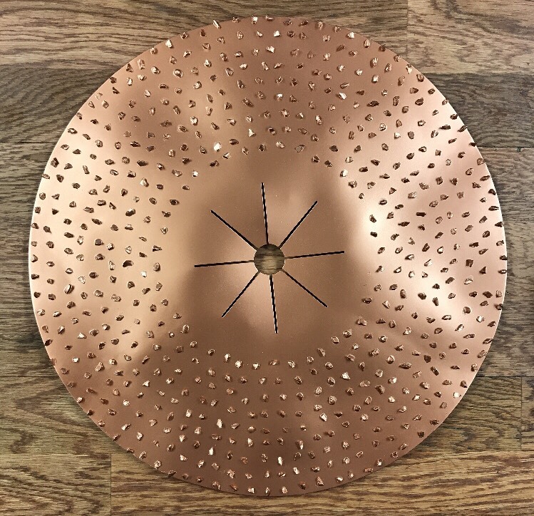 Pearl Abrasive 16″ Double Sided Tungsten Carbide Sanding Disc, 8 Grit